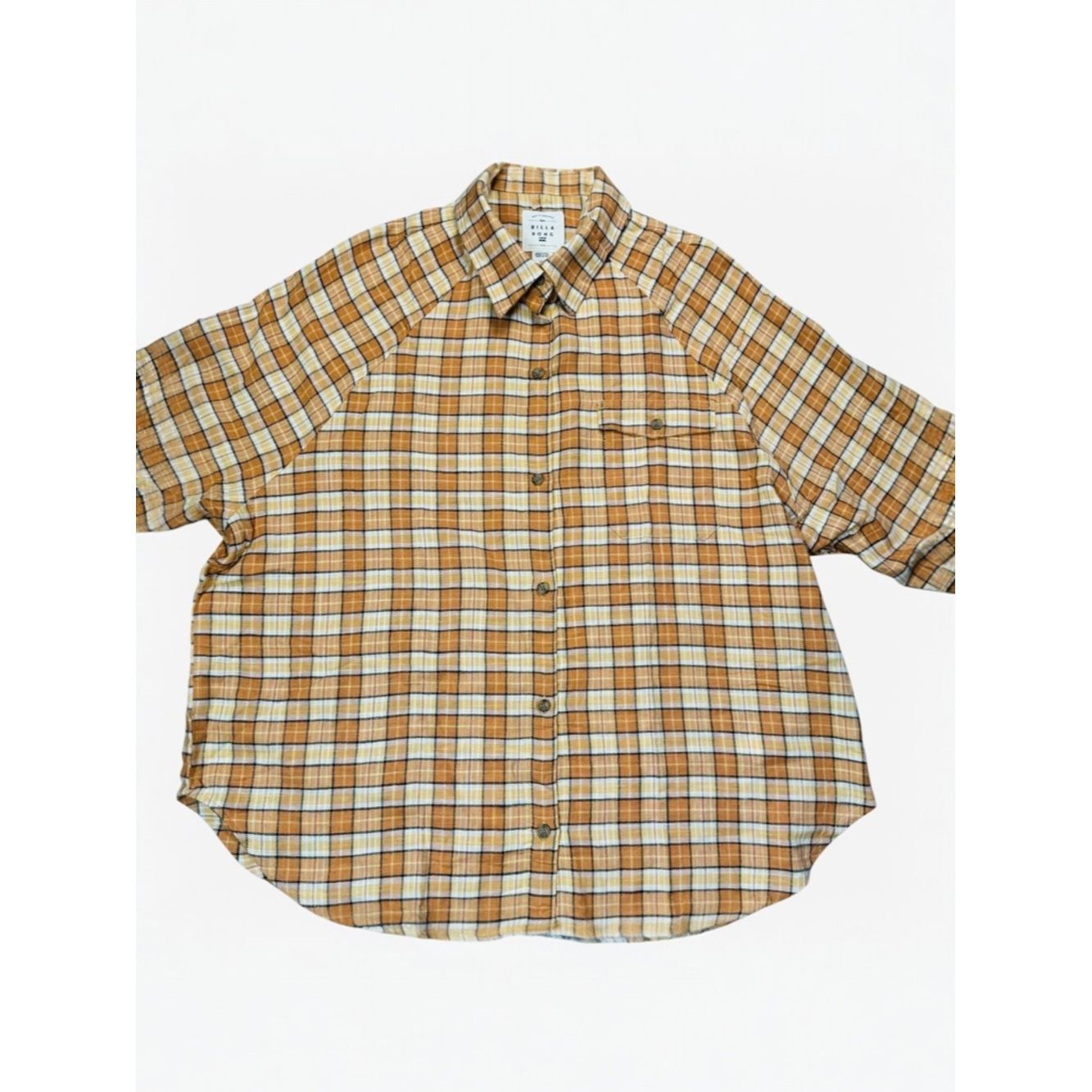 Billabong NWT New Billabong Best Time Cotton Long Sleeve Plaid Shirt Size L / US 10 / IT 46 - 5 Thumbnail
