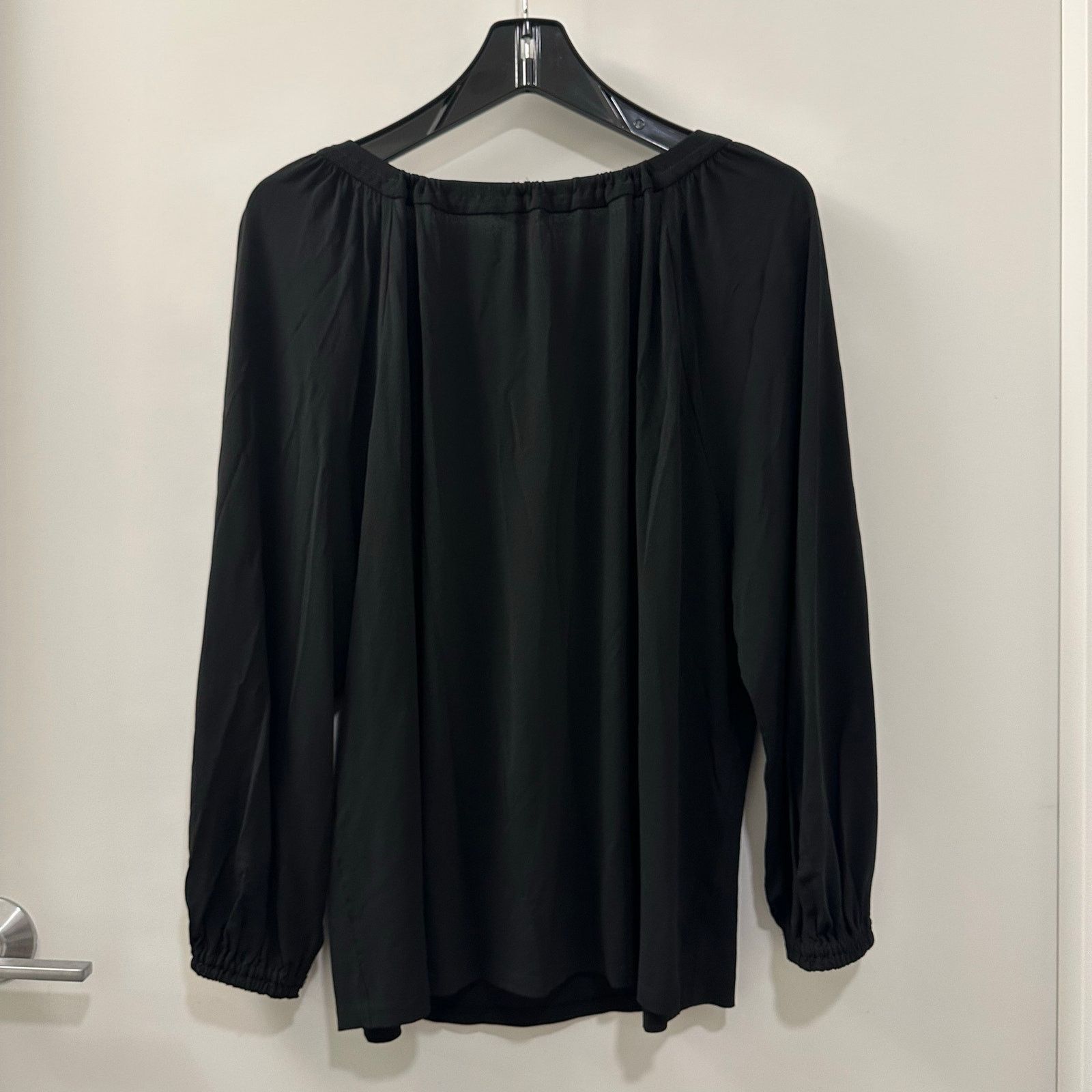 Loro Piana $1600 Value Loro Piana Clio Crepe Jersey Blouse Size XL / US 12-14 / IT 48-50 - 2 Thumbnail