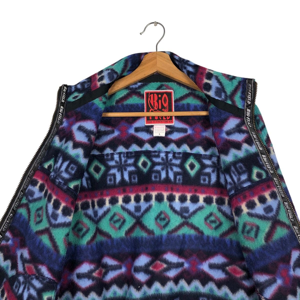 Japanese Brand 📌Vintage Navajo Fleece Half Zipper Jacket Big Field Size US L / EU 52-54 / 3 - 15 Thumbnail