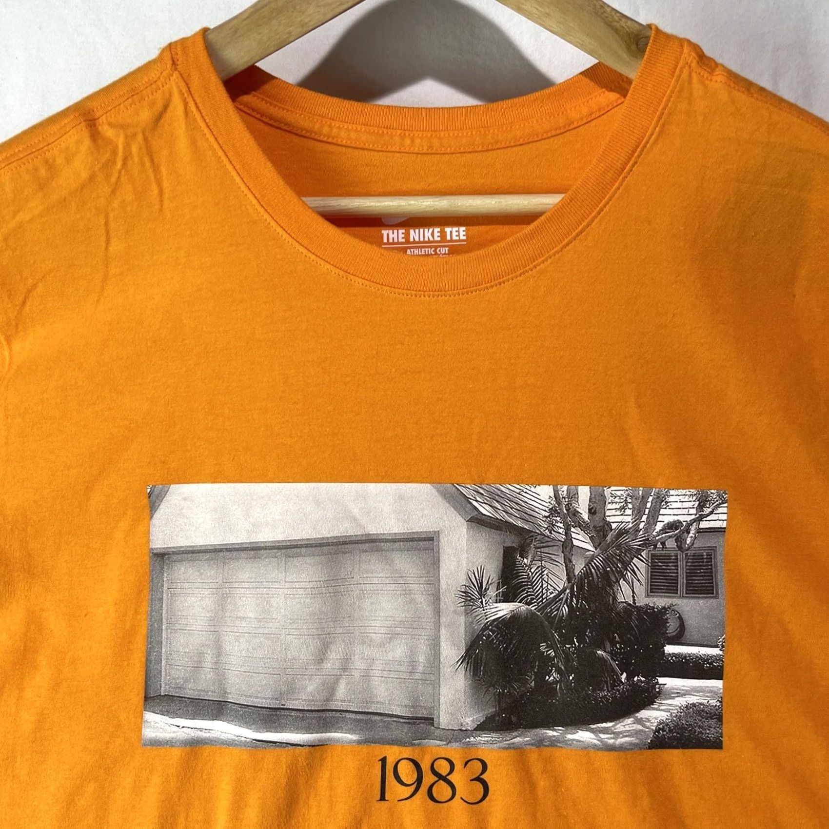 Nike Nike 1983 Shirt Mens Large Athletic Orange Garage Short Sleeve Swoosh Logo Size US L / EU 52-54 / 3 - 3 Thumbnail