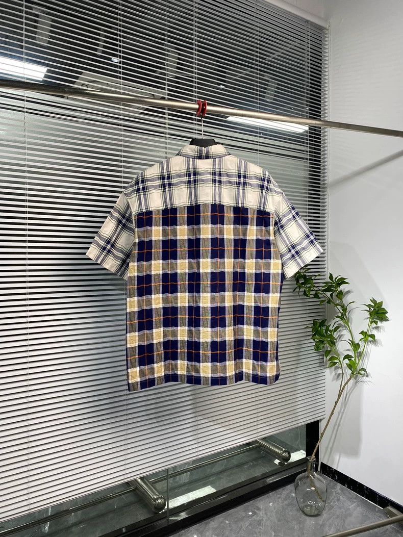 Other LOEWE Short-sleeved shirt, patchwork plaid Size L / US 10 / IT 46 - 2 Thumbnail