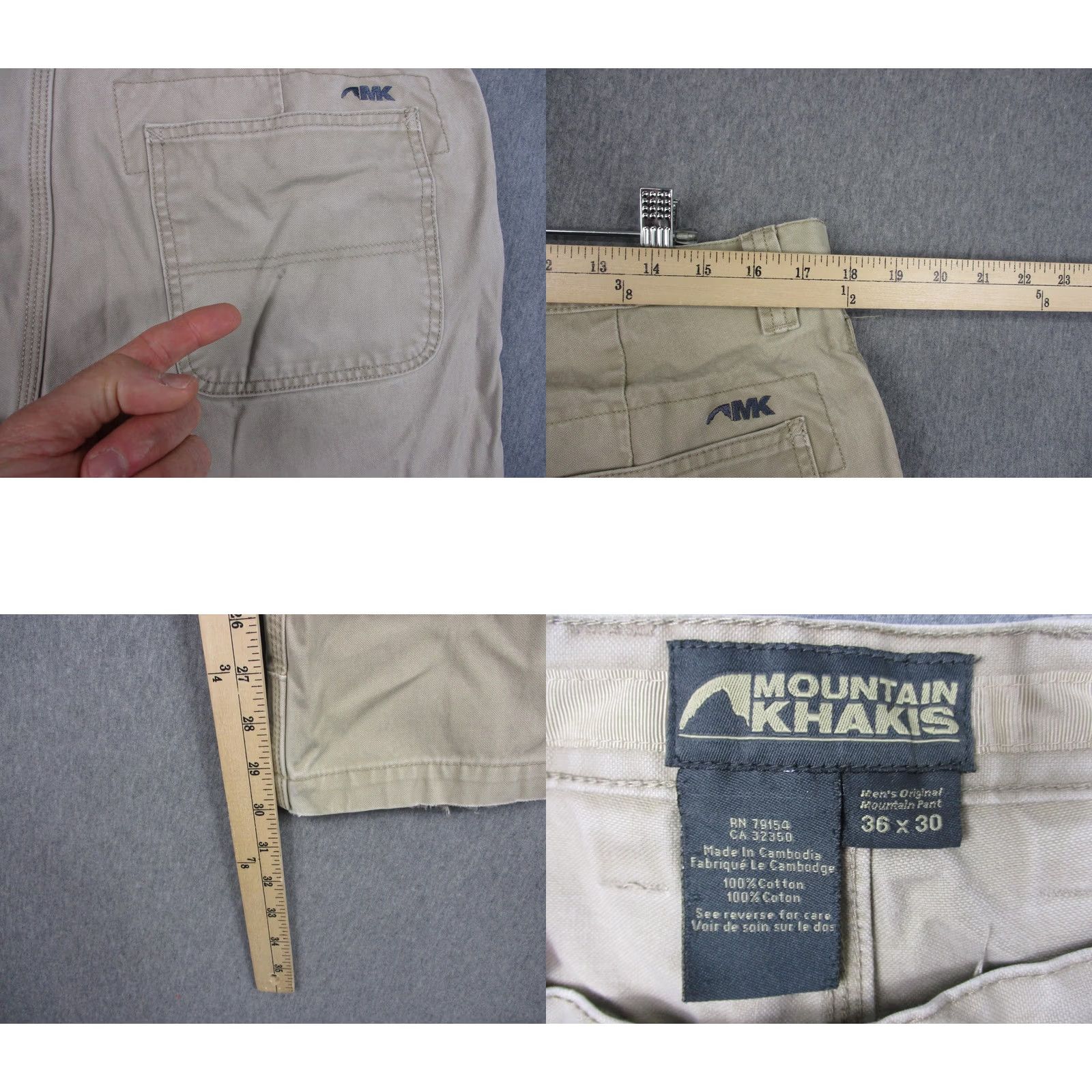 Mountain Khakis Mountain Khakis Original Mountain Pant Canvas Khaki 36x30 Mens Beige Pants Regular Straight Leg Workwear Casual Mens Size US 36 / EU 52 - 8 Thumbnail