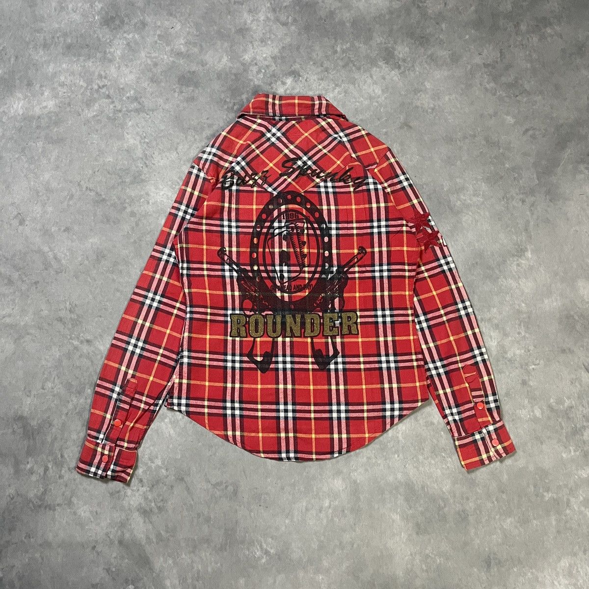 Japanese Brand 2000s Buzz Spunky - Japanese Brand Archive Patch Plaid Shirt Size US M / EU 48-50 / 2 - 9 Thumbnail