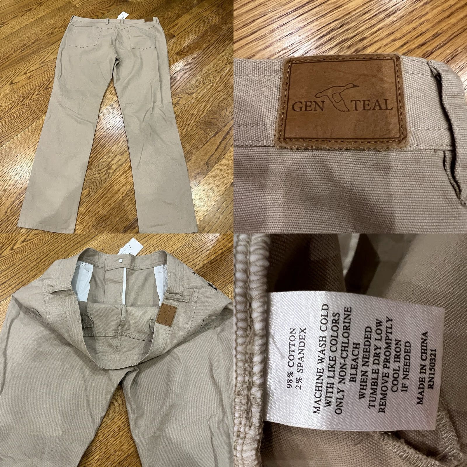 Vintage VINTAGE Genteal Men's Pants Size 40x34 Khaki Canvas 5-Pocket Stretch Casual Size US 40 / EU 56 - 8 Thumbnail