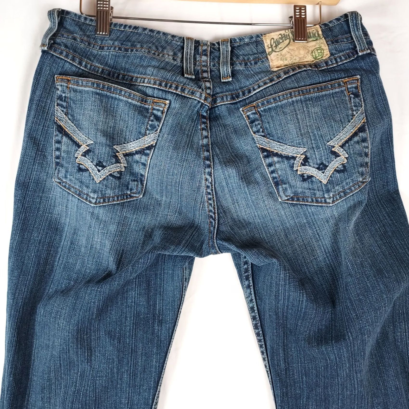 Lucky Brand Lucky Brand Wonder Jeans Jeans Womens 6/28 Low Rise Bootcut 28x32 Blue Stretch Regular 6/28 Mens Women Girls? Size 28" / US 6 / IT 42 - 3 Thumbnail