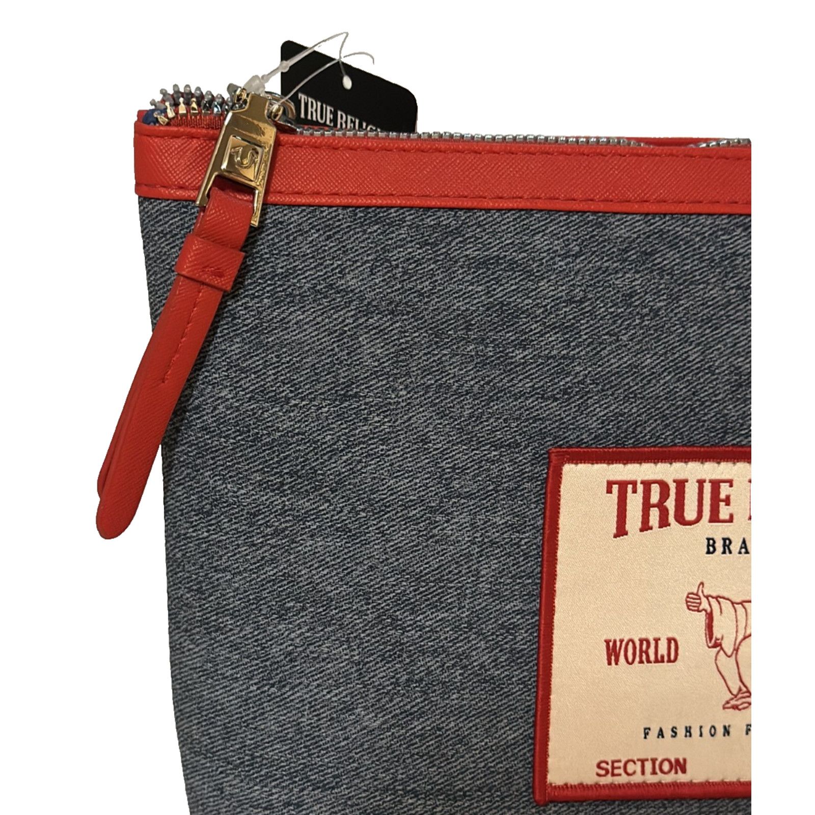 True Religion True Religion Denim Travel Cosmetics Bag Makeup Toiletry Size ONE SIZE - 2 Thumbnail