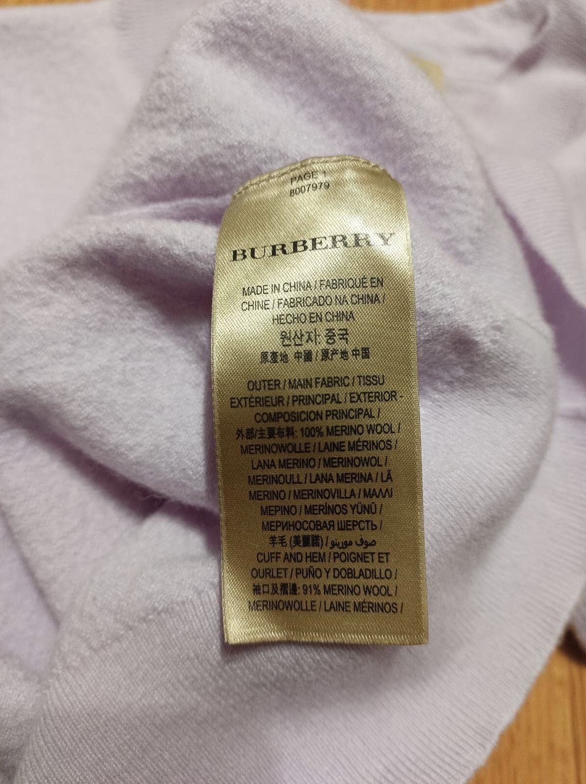 Burberry BURBERRY Merino Wool Light Purple Sweater XS Size XS / US 0-2 / IT 36-38 - 11 Thumbnail