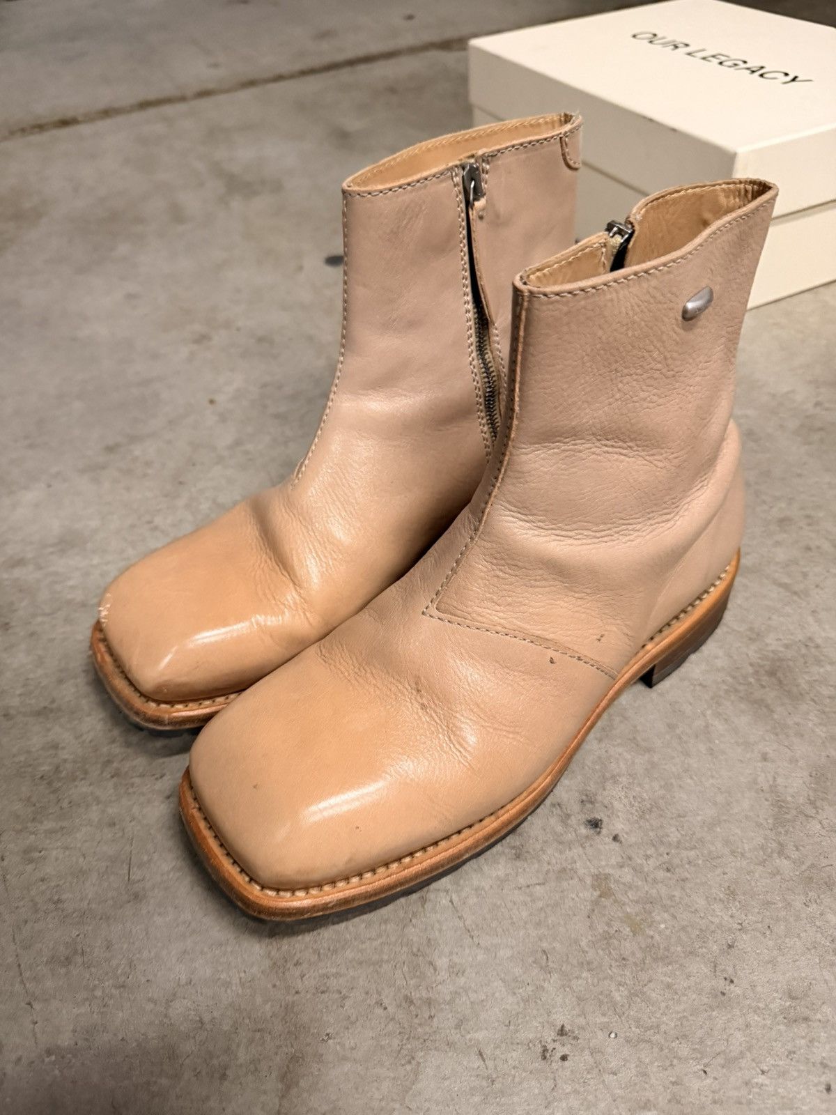 Our Legacy Our Legacy Beige Engine Boot Size US 9 / EU 42 - 6 Thumbnail