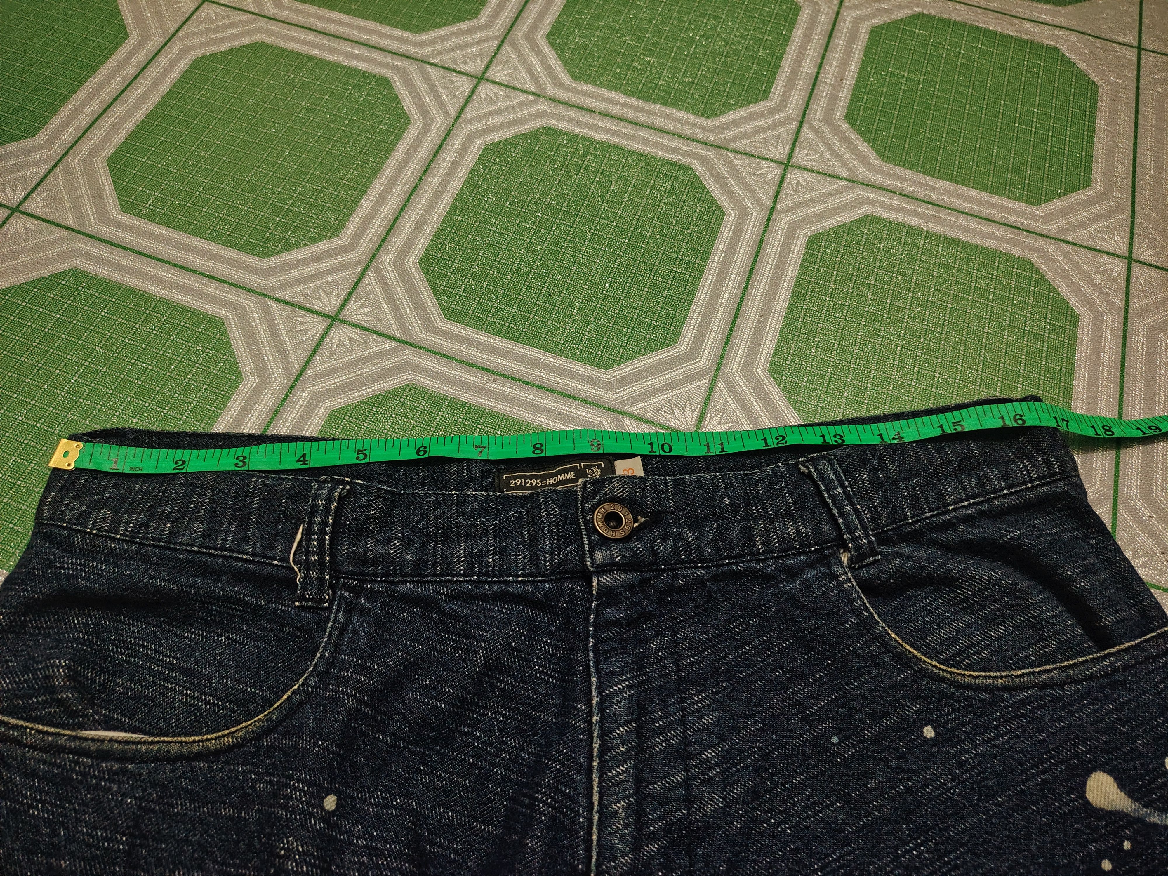 291295=Homme Rare!! 291295=Homme Baggy Pants paint splatter Twisted style Size US 33 - 16 Thumbnail