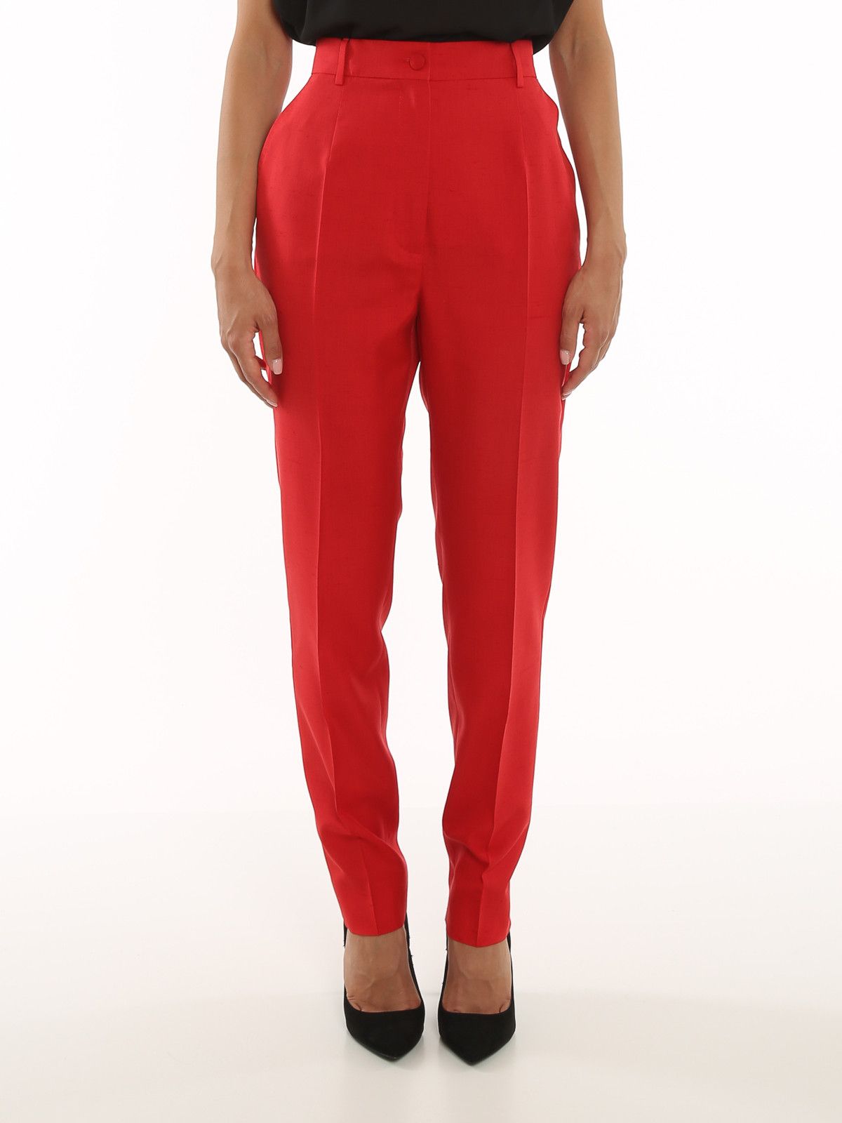 Dolce & Gabbana o1y0925 Casual Pant in Red Size 34" / US 12 / IT 48 - 3 Thumbnail