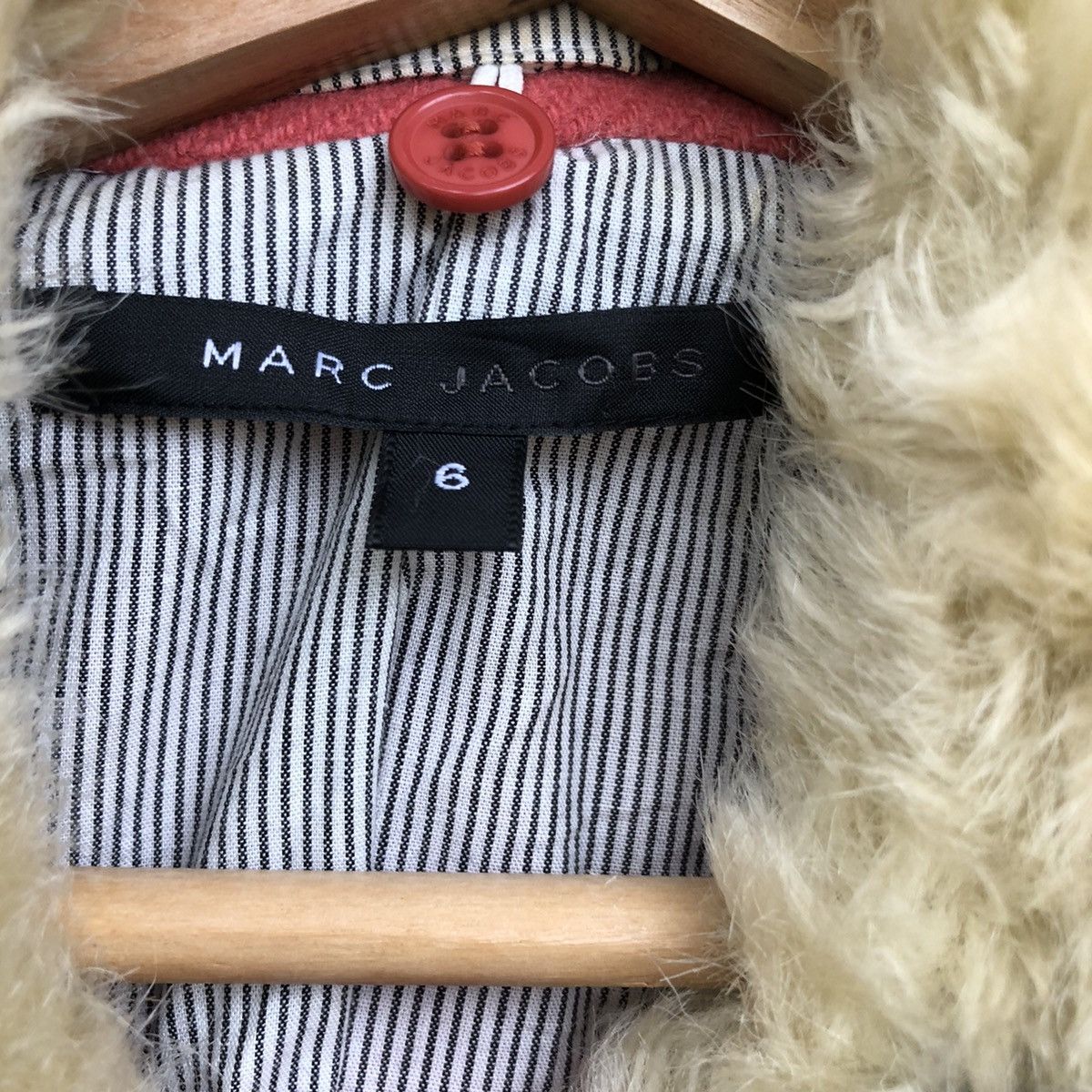 Marc Jacobs Marc Jacobs Faux Fur Sherpa Collar Coat Size M / US 6-8 / IT 42-44 - 5 Thumbnail