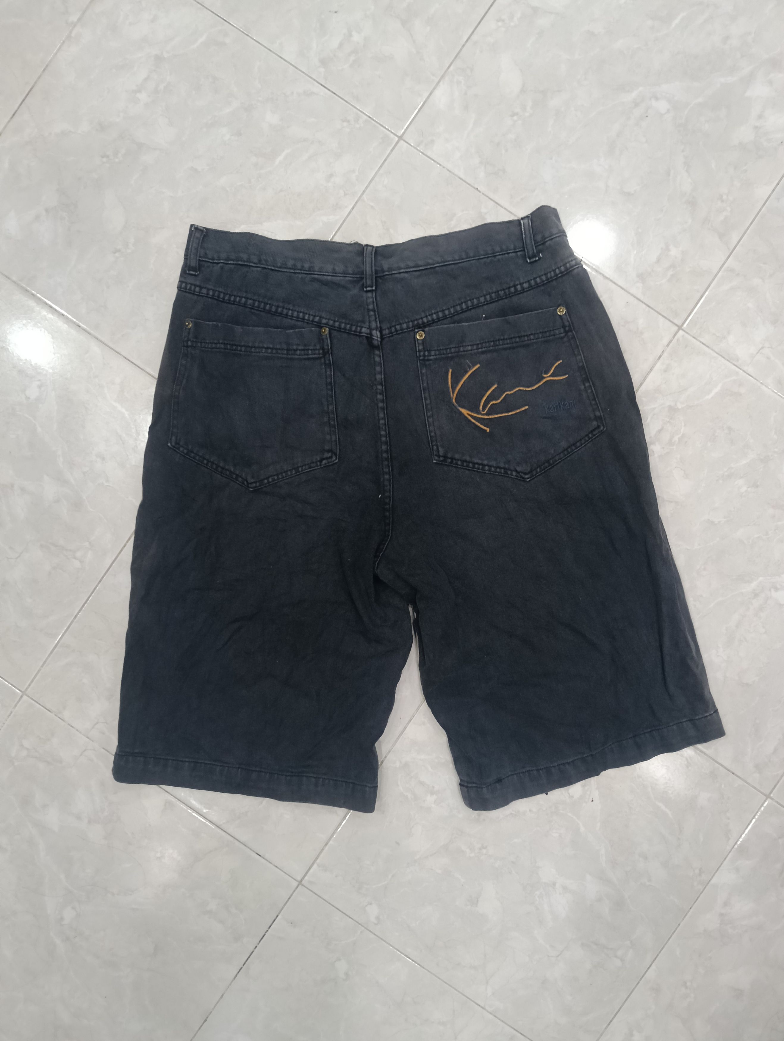 Karl Kani Karl Kani Indigo Dyed Short Baggy Pant Size US 37 - 1 Thumbnail