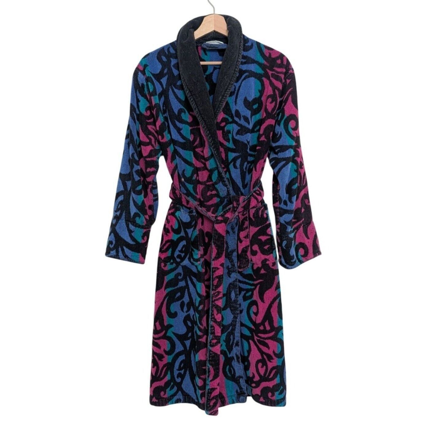 Designer TJ Lawford Scrolls Turkish Cotton Robe Womens Size Medium Size M / US 6-8 / IT 42-44 - 1 Thumbnail