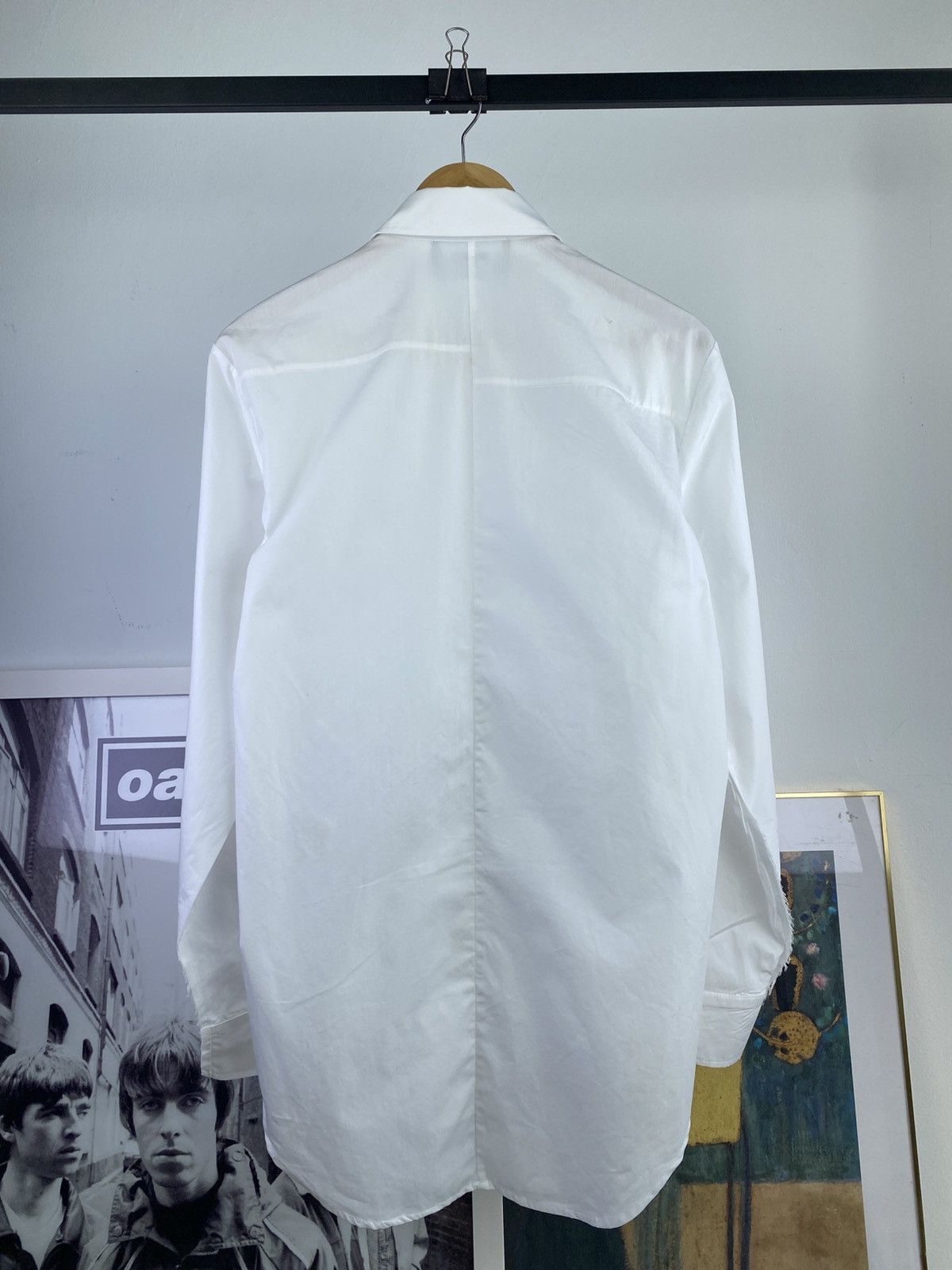Yang Li AW17 Yang Li Asymetric Back Yoke Rough Edge Button Up Shirt Size US M / EU 48-50 / 2 - 4 Thumbnail