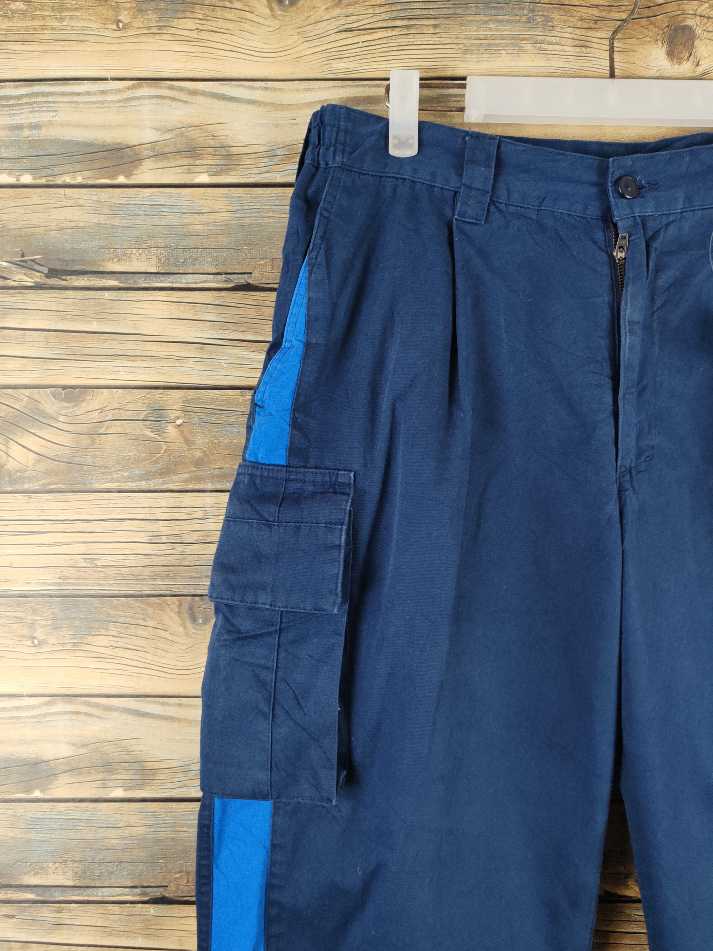 Japanese Brand × Vintage Yoshiyuki made in japan Navy Tactical Cargo Pants #W2214 Size US 32 / EU 48 - 4 Thumbnail