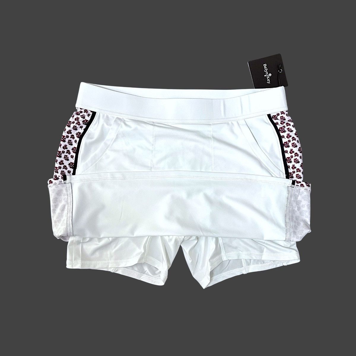 Other Belyn Key Women’s Mia Panel Floral Print Athletic Skort Sz M Size 33" - 7 Thumbnail