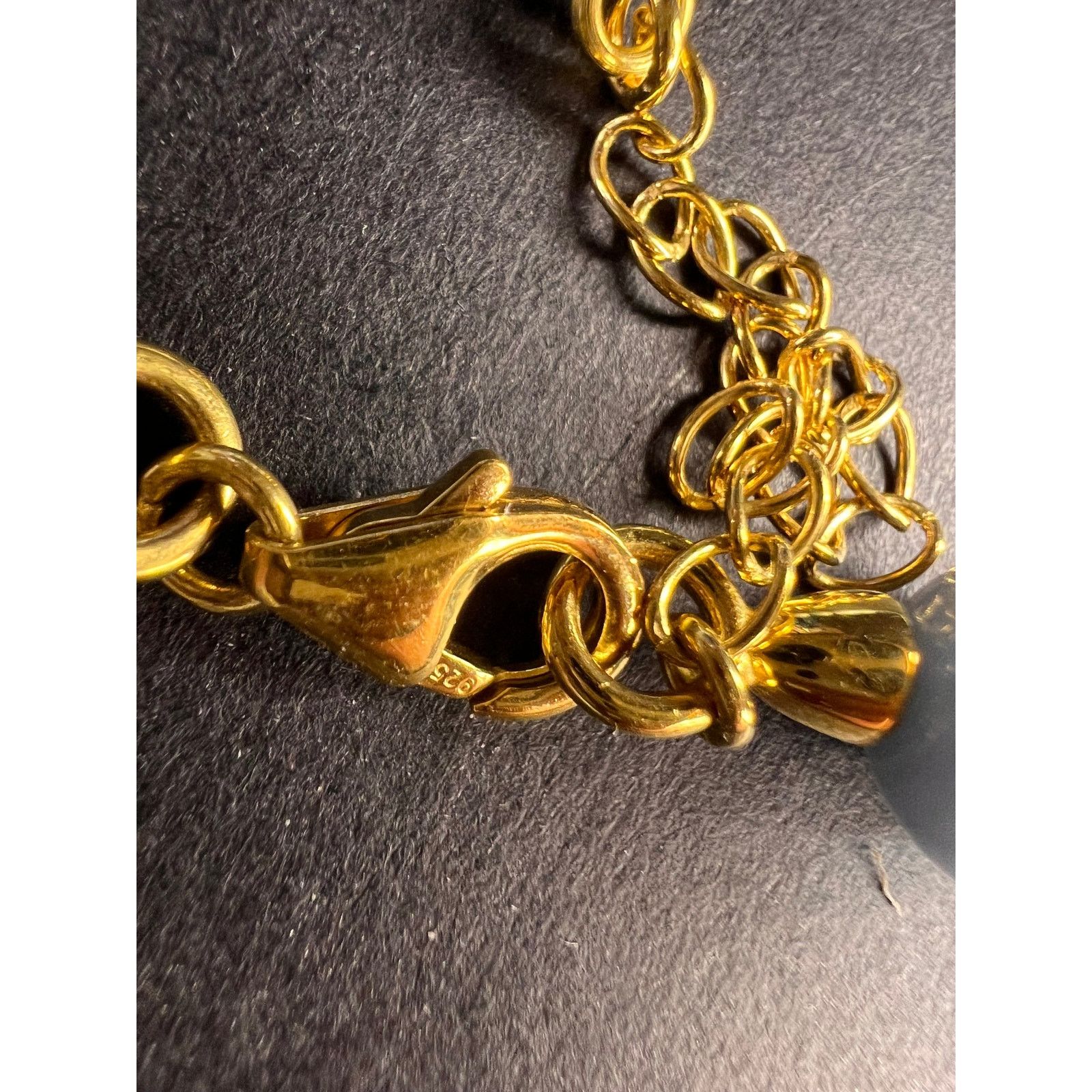 Other NEW Angelite beaded necklace with vermeil yellow gold clasp Size ONE SIZE - 5 Thumbnail