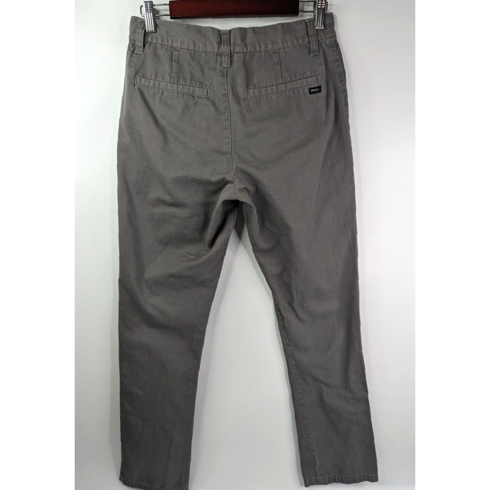 RVCA RVCA Pants City Chino Regular Size 28 Gray Cotton 5-Pocket Straight Inseam 31 Men Vintage No Size US 28 / EU 44 - 4 Thumbnail