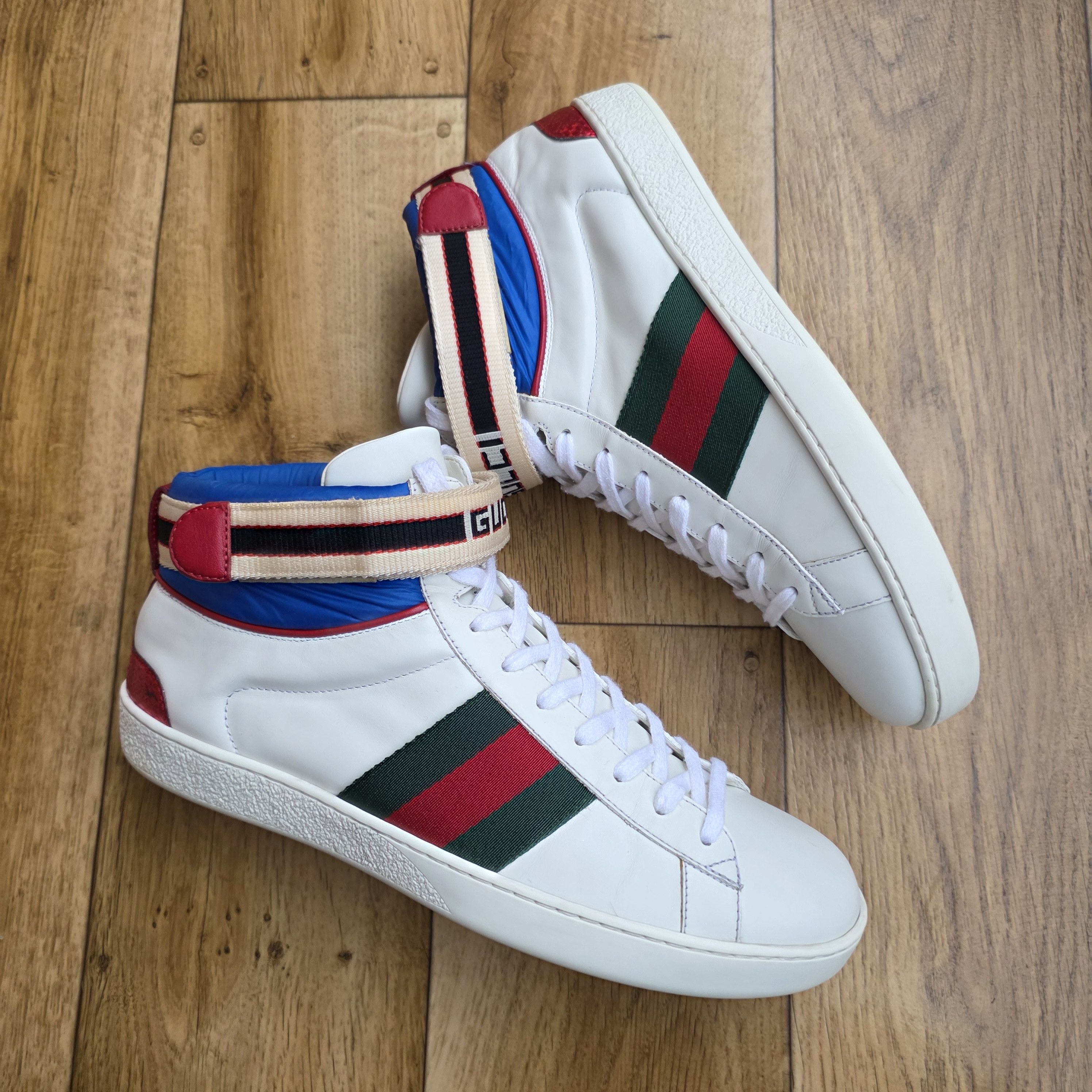 Gucci GUCCI ACE HIGH TOP TRAINERS Size US 9 / EU 42 - 11 Thumbnail