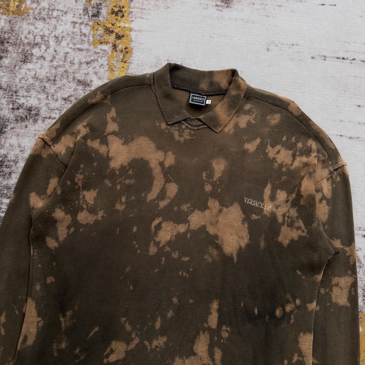 Versace VINTAGE VERSACE JEANS COUTURE ACID WASH EMBROIDERY LOGO RARE Size US L / EU 52-54 / 3 - 5 Thumbnail