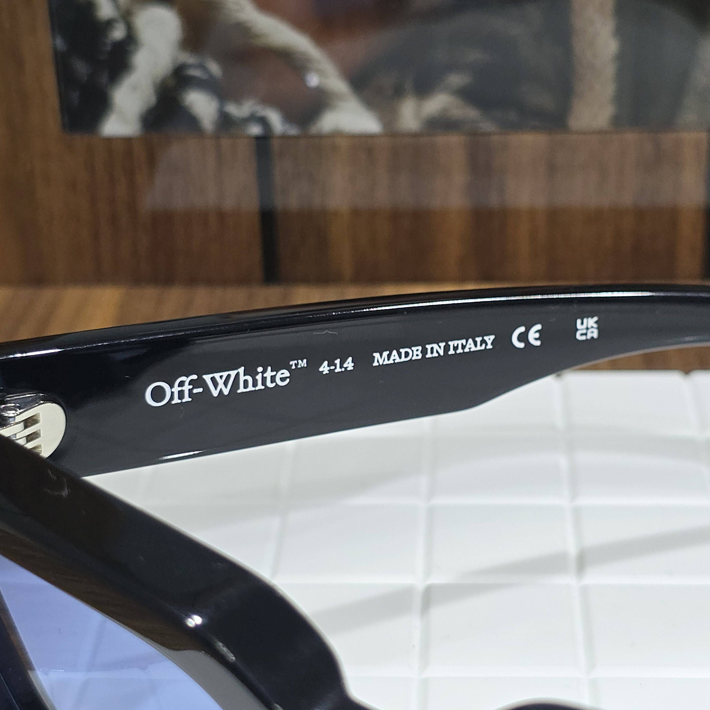 Off-White OFF WHITE Virgil Sunglasses BLACK BLUE Size ONE SIZE - 4 Thumbnail