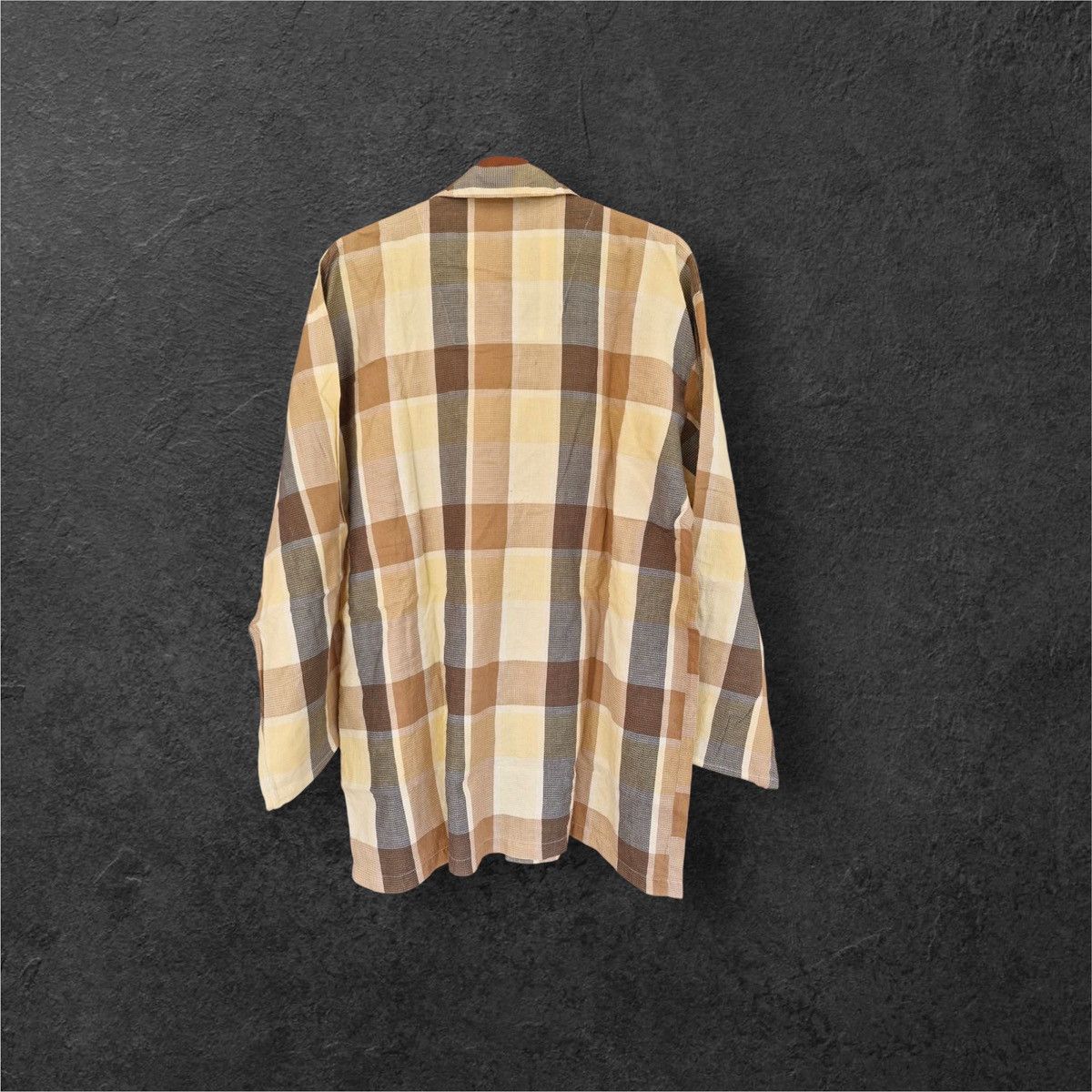 Yves Saint Laurent YSL check pattern long sleeve Size L / US 10 / IT 46 - 2 Thumbnail