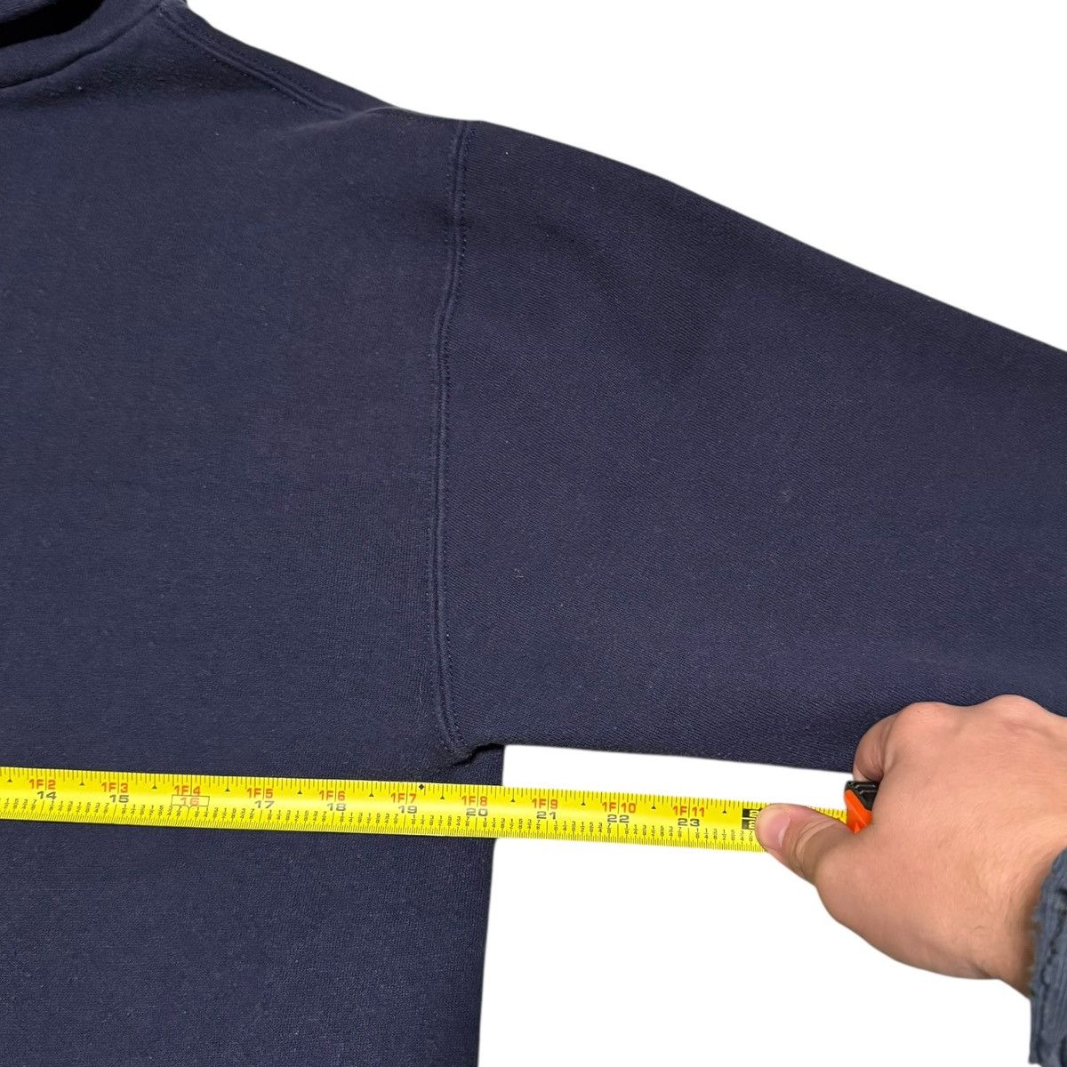 Russell Athletic 80s Russell Athletic Navy Hoodie Men's Medium FLAWS Size US L / EU 52-54 / 3 - 8 Thumbnail