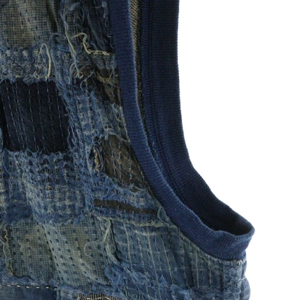 Kapital KAPITAL KOUNTRY 25SS BORO FLEECE INDIGO HALF ZIP VEST jacket Size US L / EU 52-54 / 3 - 7 Thumbnail
