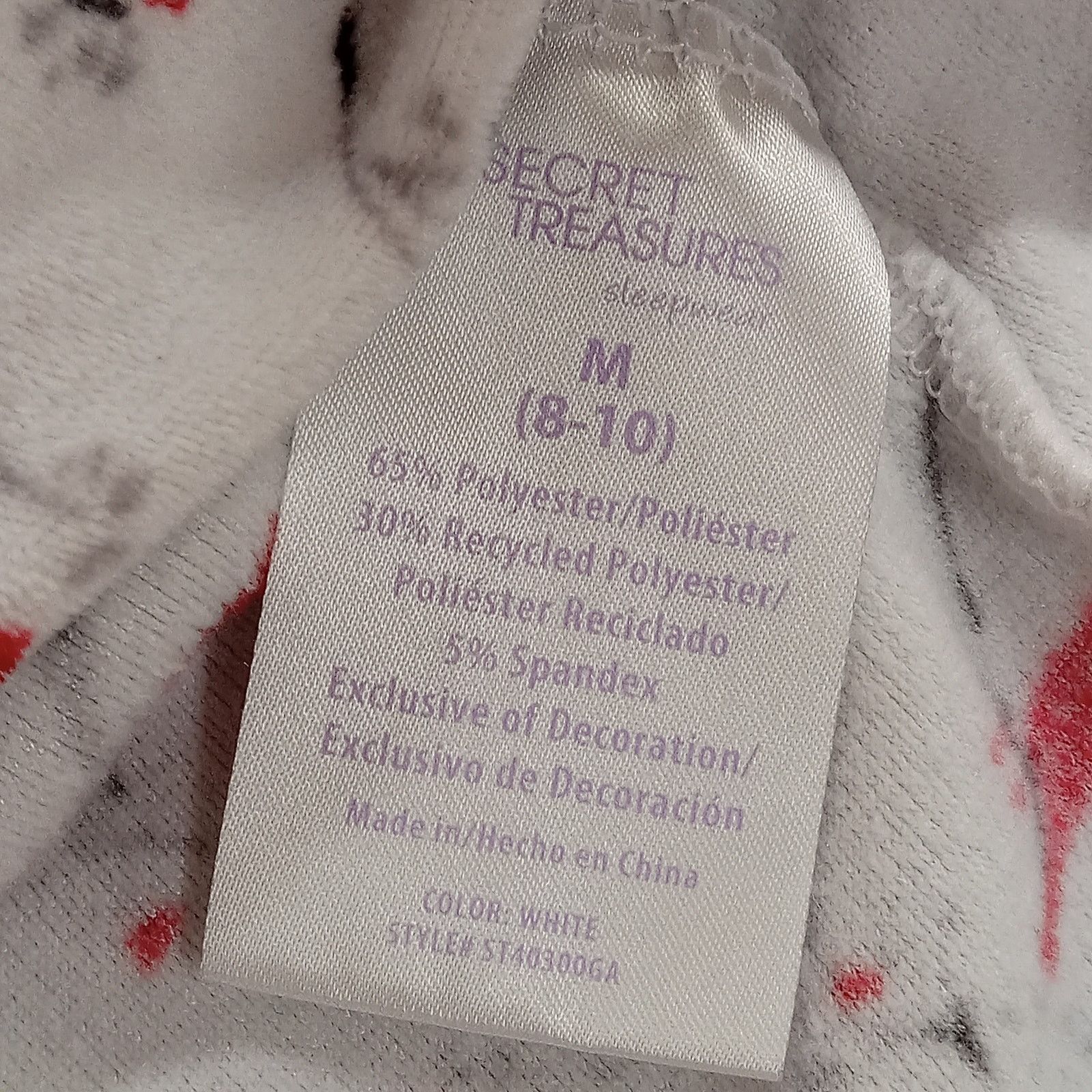 & Other Stories Secret Treasures Sleepwear Night Dress Fleece Cardinals Lace Size M / US 6-8 / IT 42-44 - 6 Thumbnail