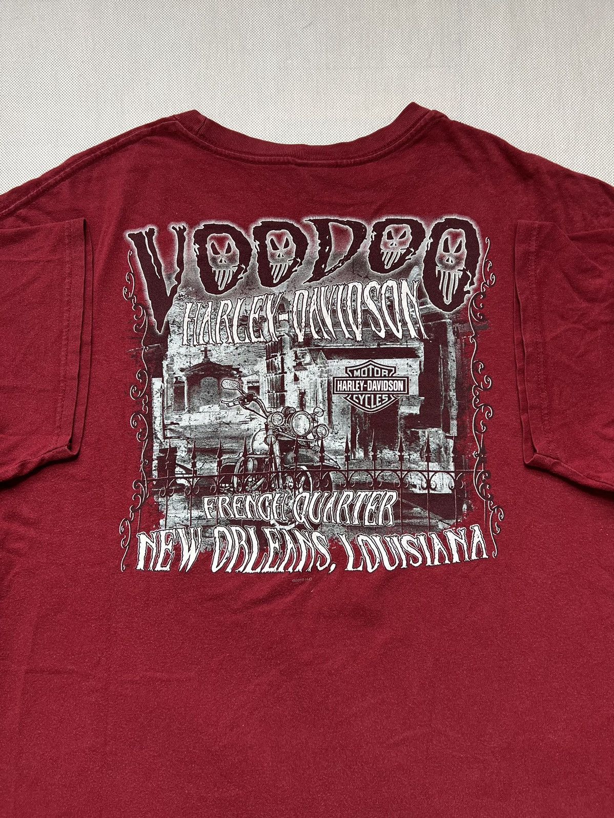 Harley Davidson × Vintage Tshirt Harley Davidson Voodoo French vintage Size US XL / EU 56 / 4 - 1 Thumbnail
