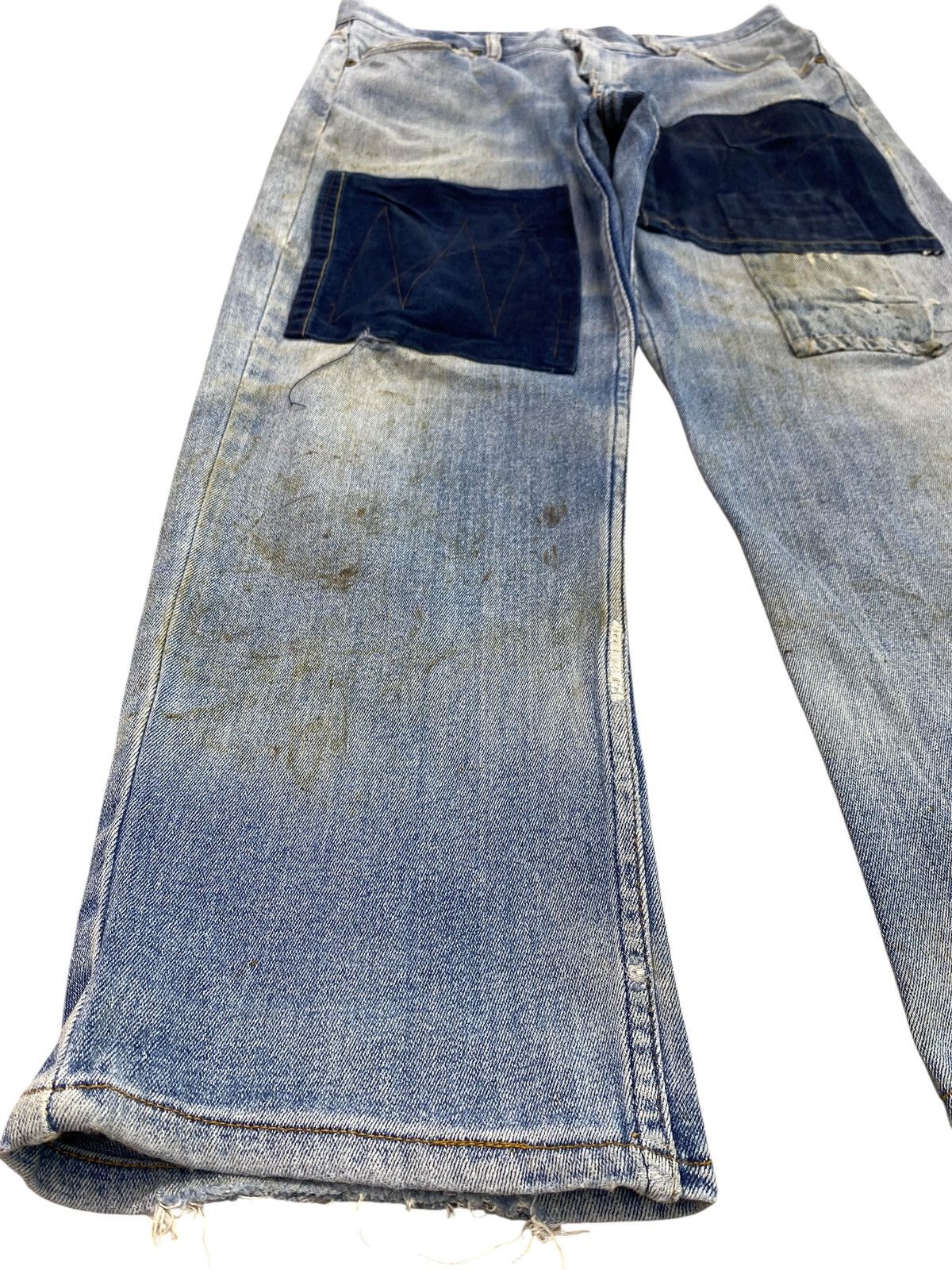 Japanese Brand Vintage Japanese Brand Patchwork Style Baggy Jeans Size US 33 - 5 Thumbnail