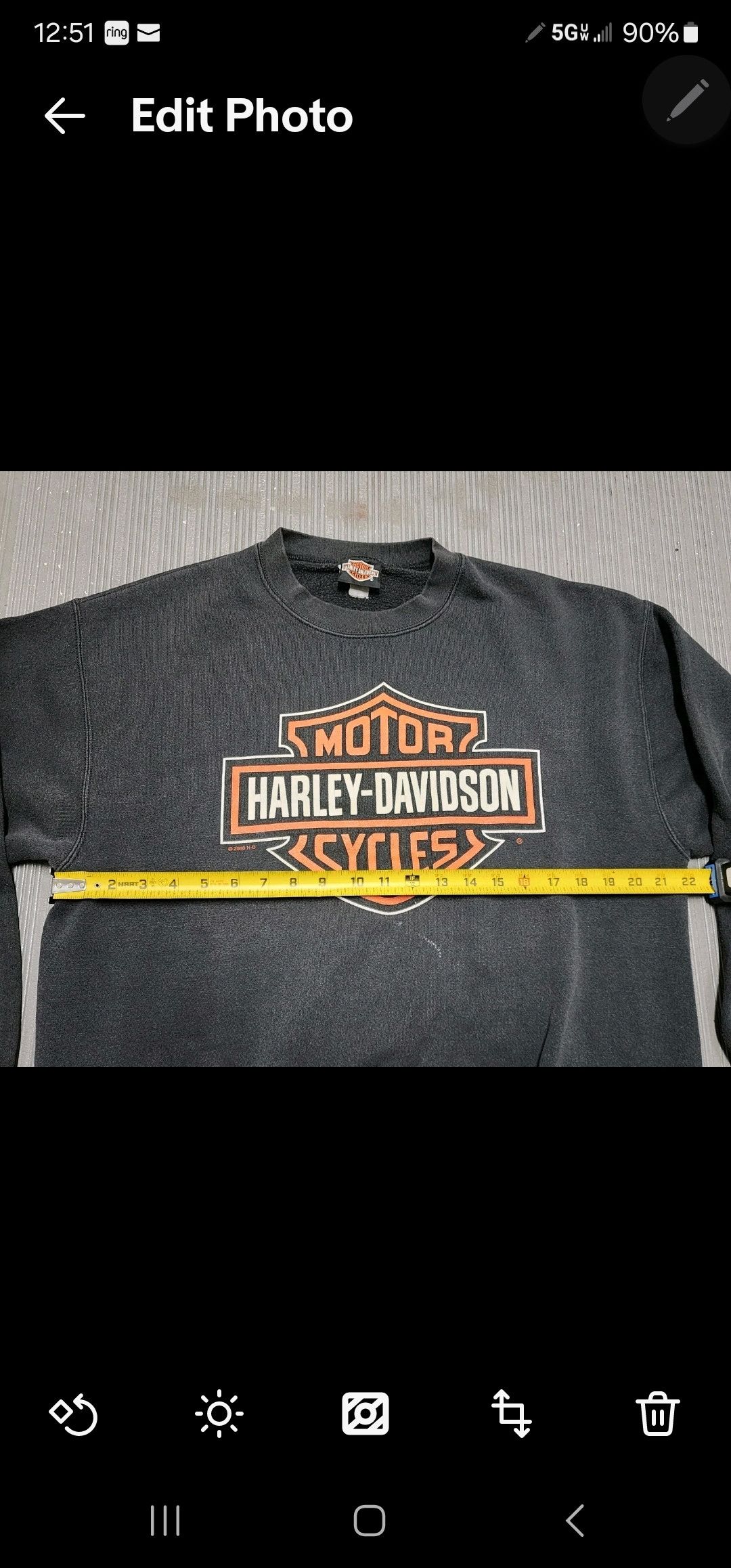 Harley Davidson Vtg Harley Davidson Redline Crewneck Pullover Sweater Large Size US XL / EU 56 / 4 - 3 Thumbnail