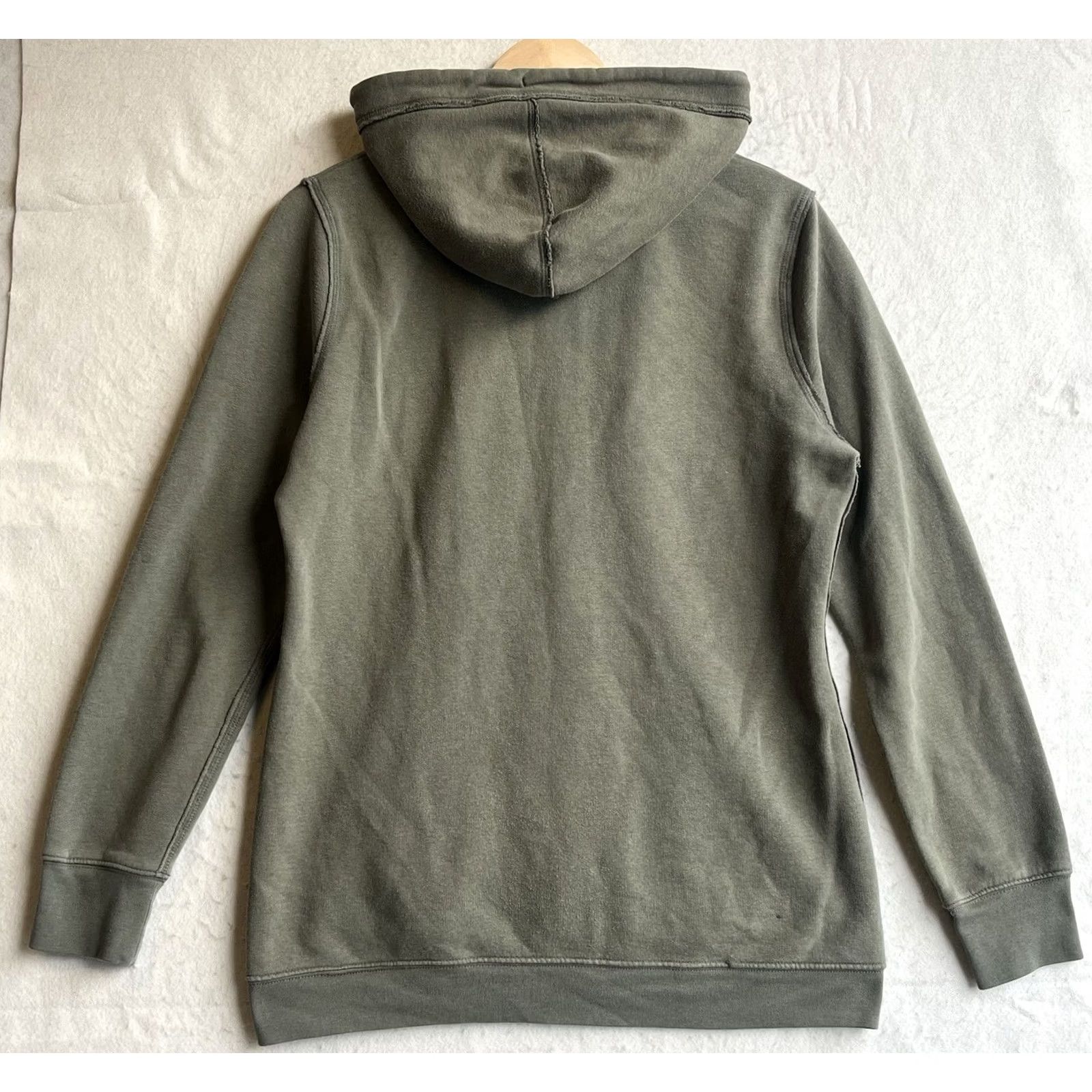 Mossimo Mossimo Supply Co Hoodie Full Zip Olive Green Drawstring Kangaroo Pocket Large Women L Green Hooded Pockets Full Zip Knit Casual Size L / US 10 / IT 46 - 2 Thumbnail