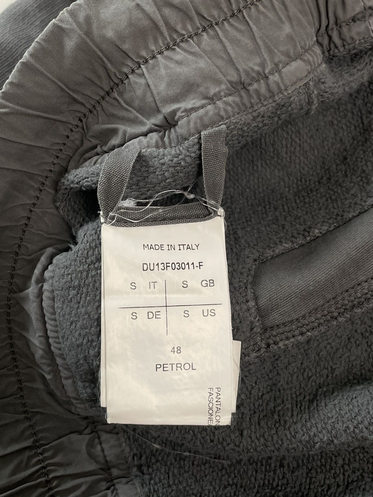 Rick Owens Rick Owens FW13 Petrol Felpa Lounge Sweatpants Size US 36 / EU 52 - 6 Thumbnail