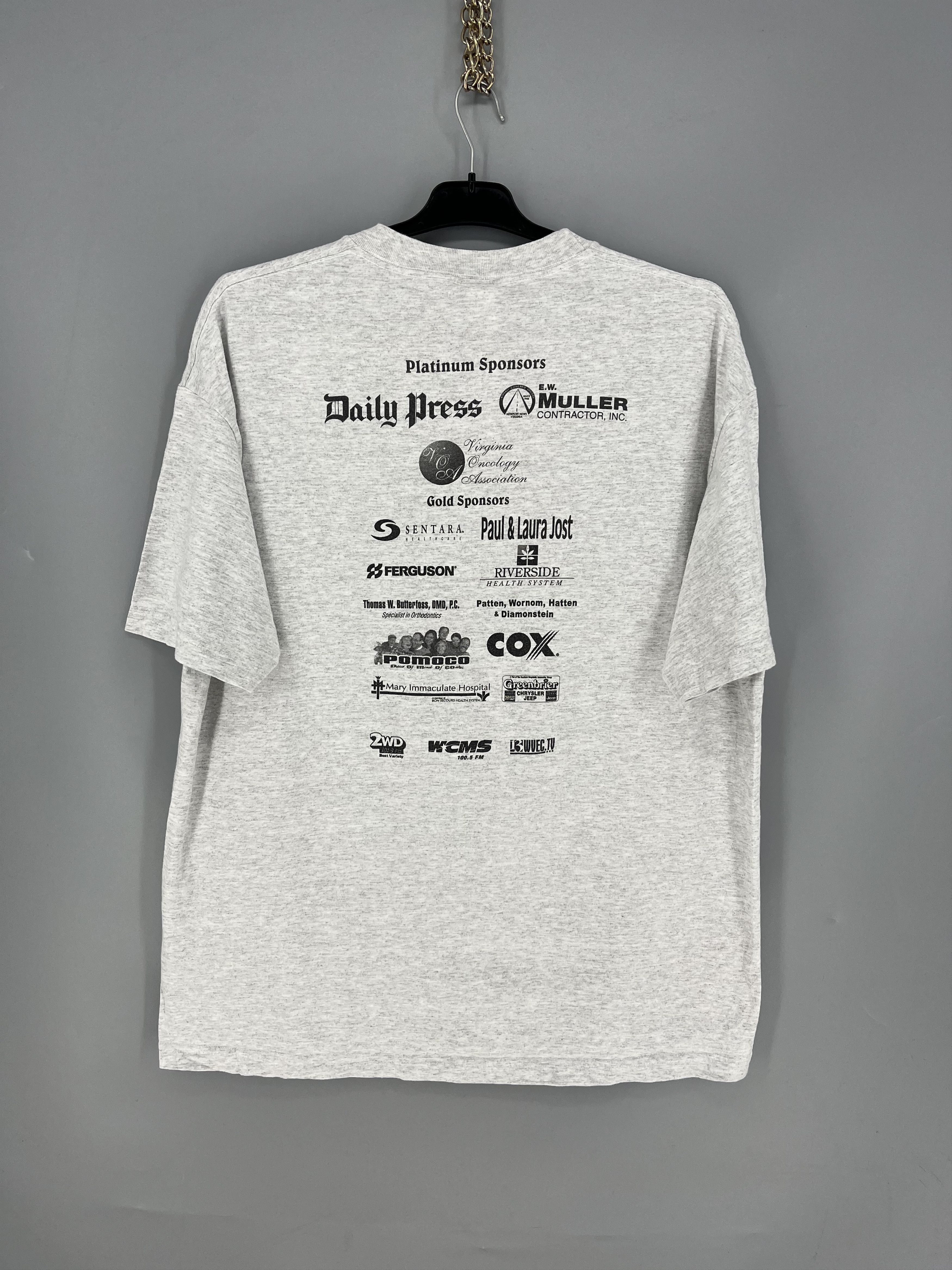 Vintage Vintage 1990s American Cancer Society Souvenir T Shirt Size US XL / EU 56 / 4 - 12 Thumbnail