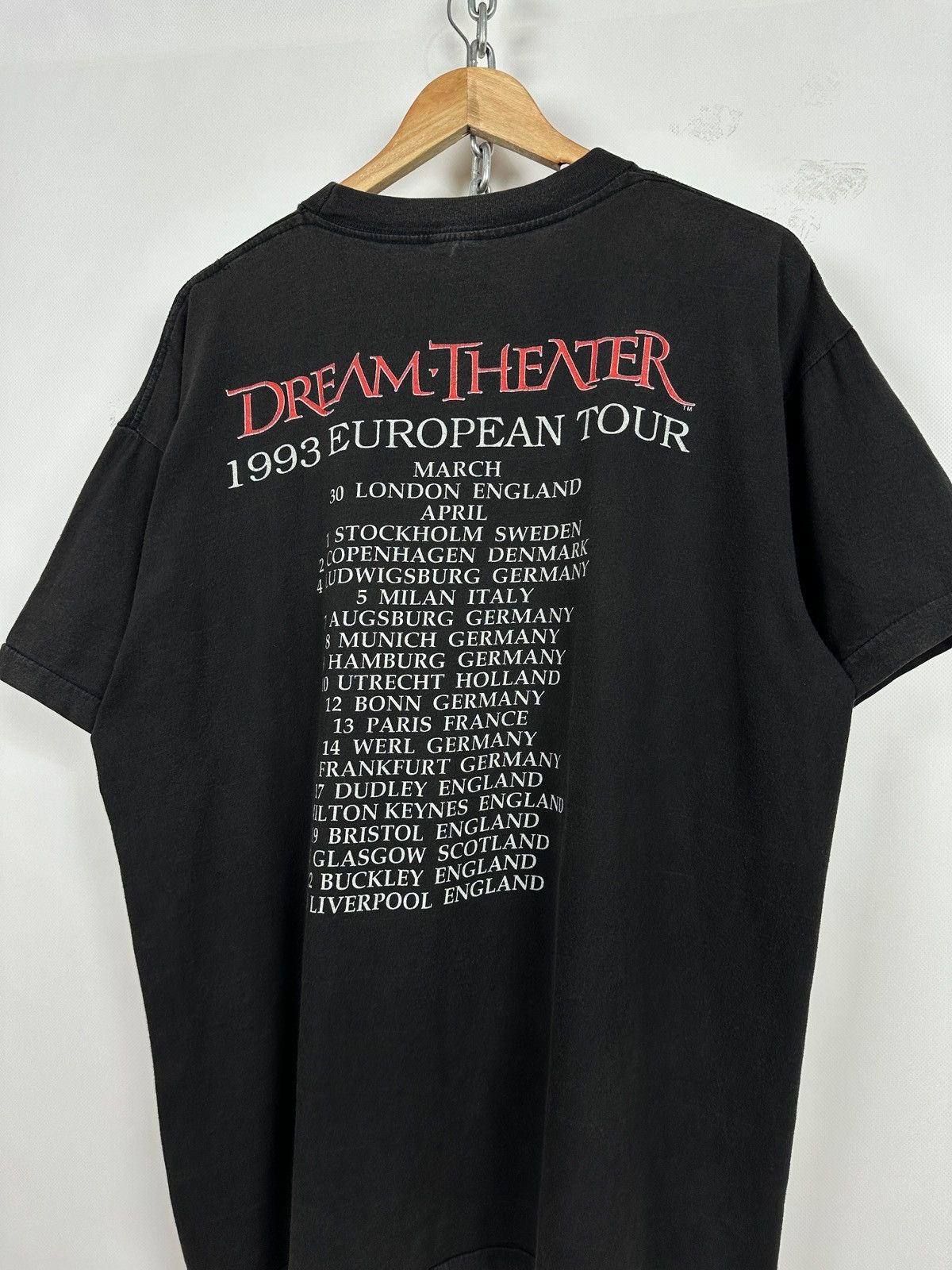 Band Tees 1993 Vintage Dream Theater Images And European Tour T-Shirt Size US XL / EU 56 / 4 - 16 Thumbnail