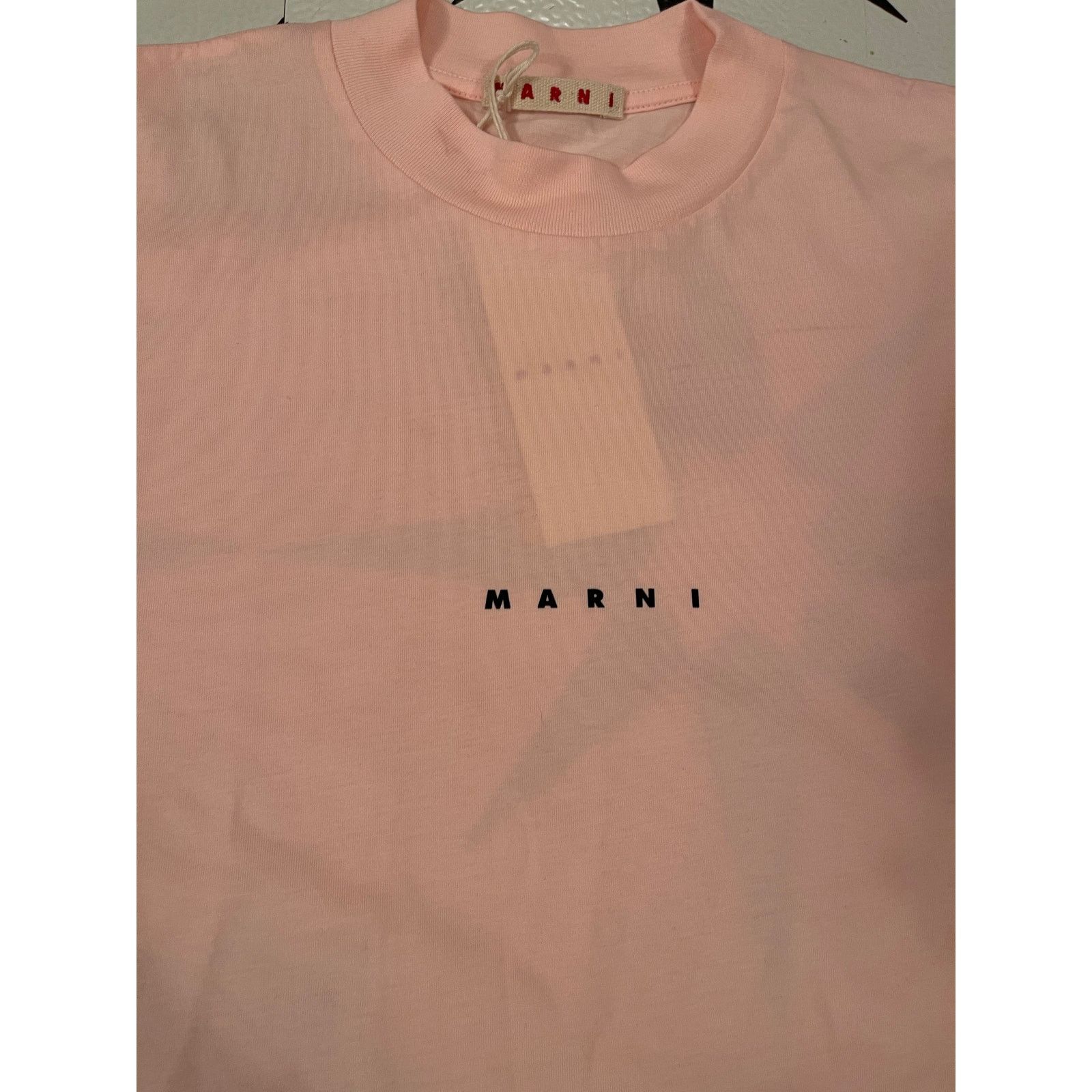 Marni Marni Logo T-Shirt, Pink, Size: 38 Size S / US 4 / IT 40 - 4 Thumbnail