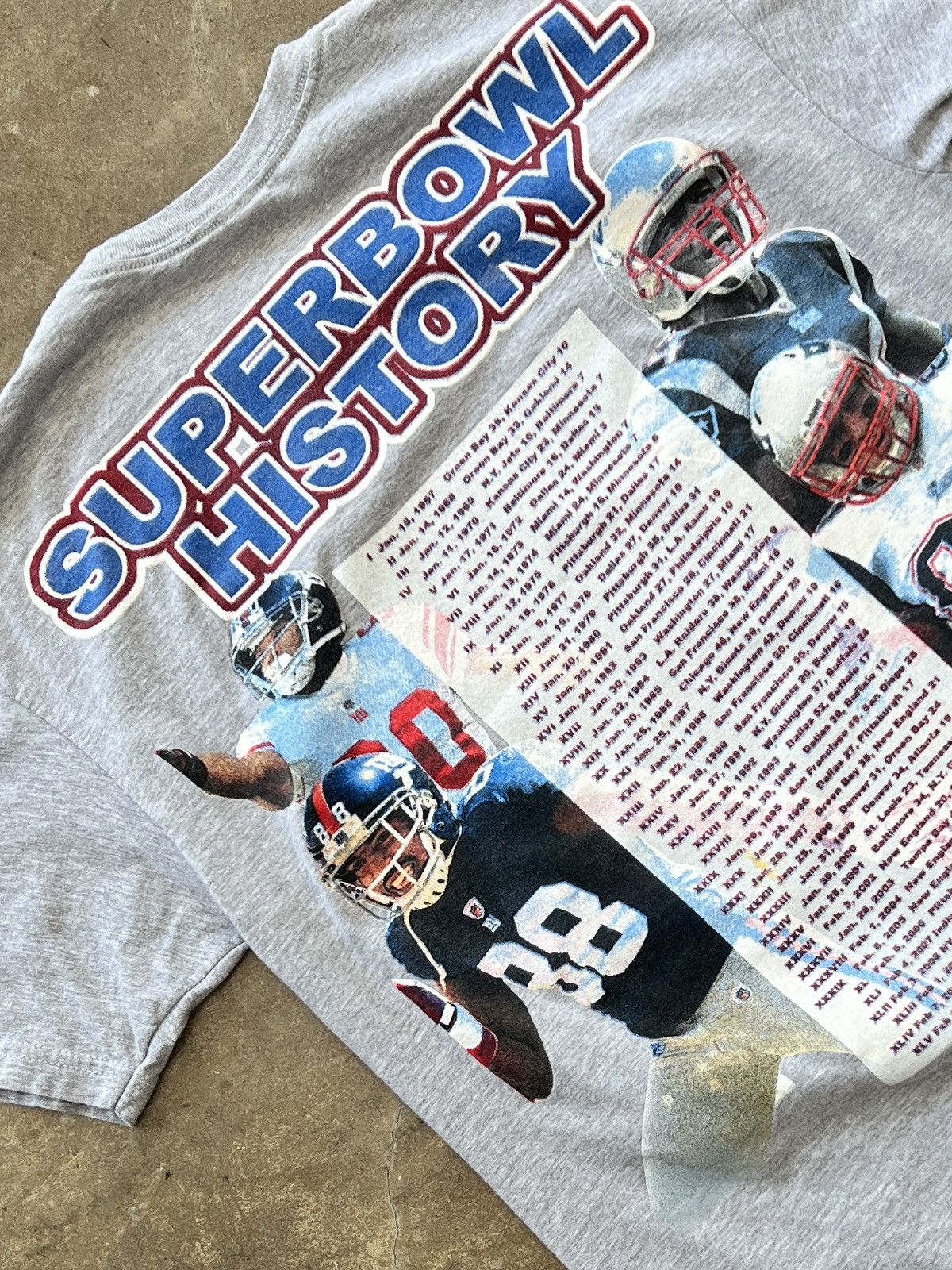 NFL NFL 2012 Super Bowl XLVI Giants v. Patriots Tee Medium Size US M / EU 48-50 / 2 - 4 Thumbnail