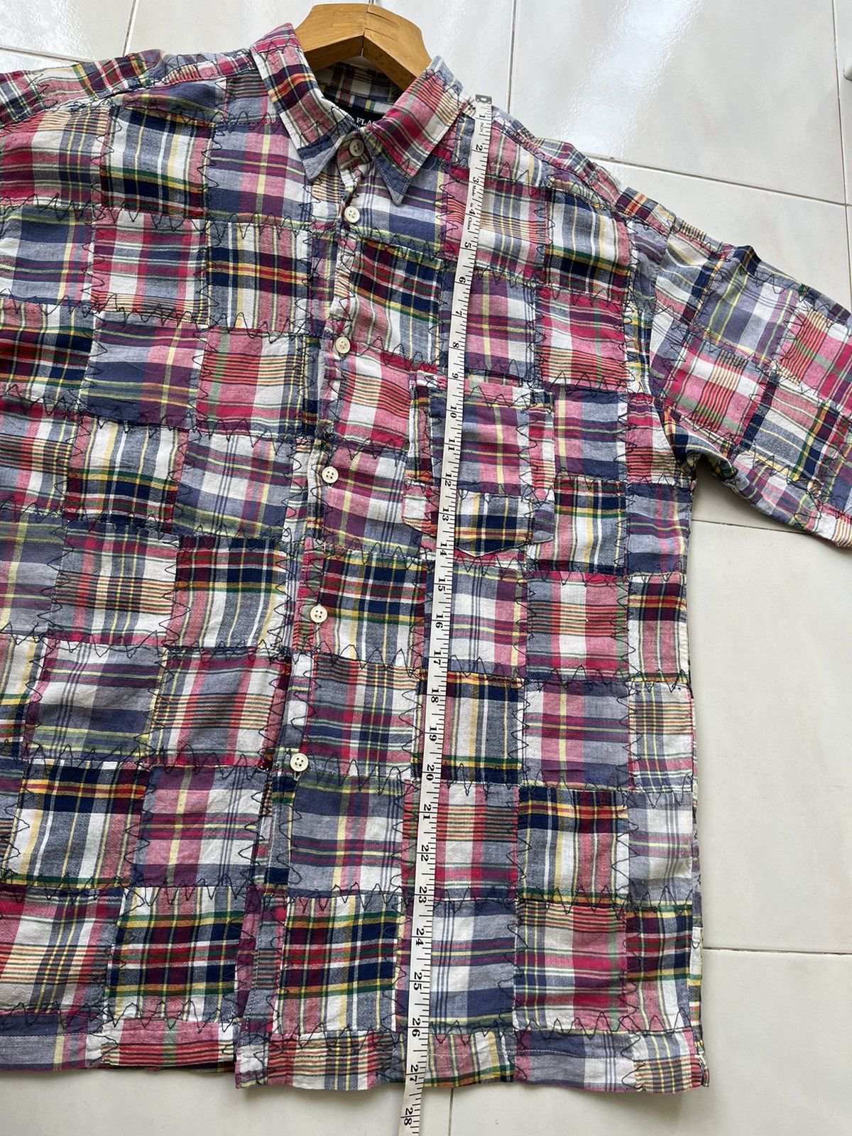 If Six Was Nine × Japanese Brand × Le Grande Bleu (L.G.B.) Rare 💥 Royal Flash Patch Work Shirt Size US S / EU 44-46 / 1 - 15 Thumbnail