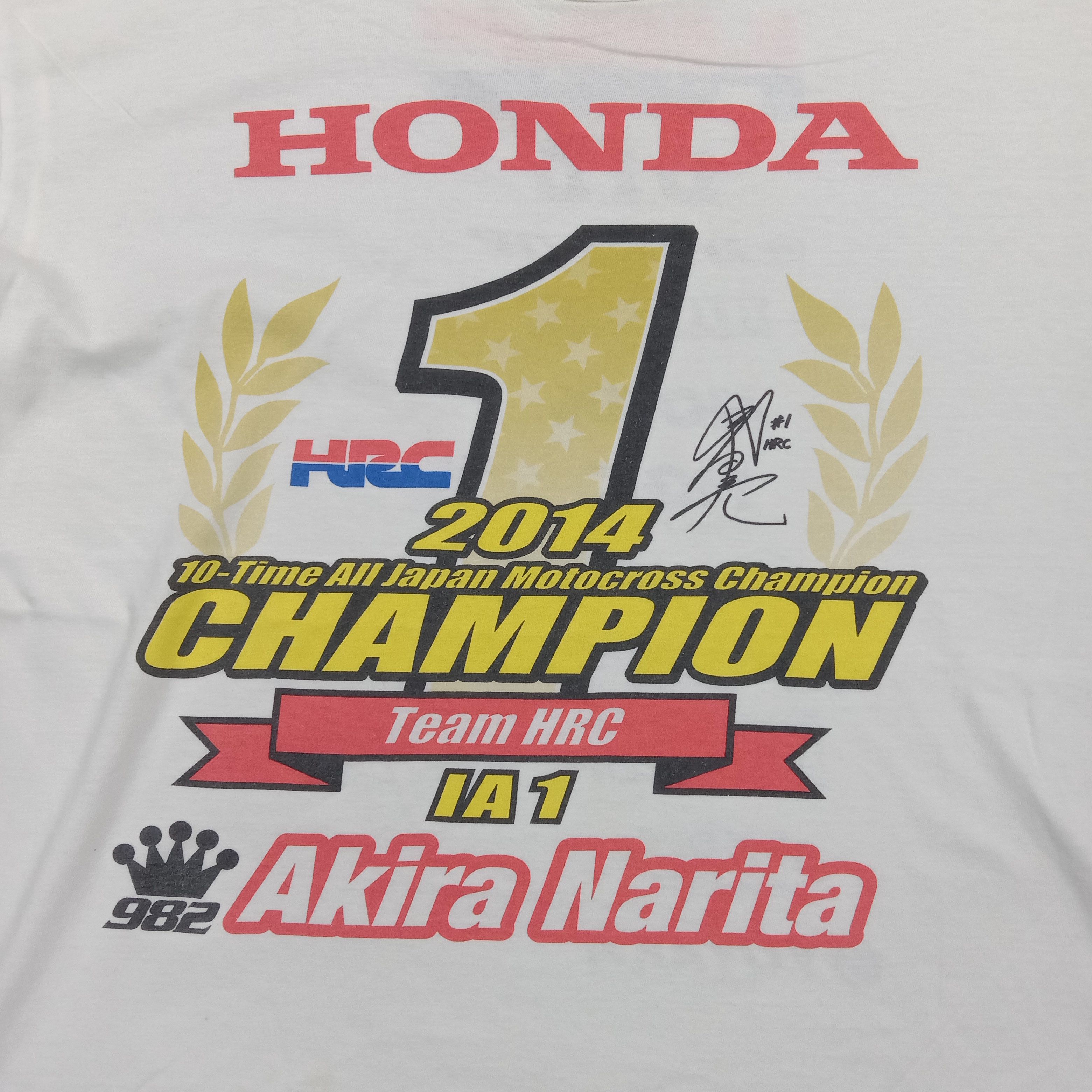 Honda 2014 Akira Narita Honda HRC Japanese Racing Tshirt C294N18 Size US L / EU 52-54 / 3 - 2 Thumbnail