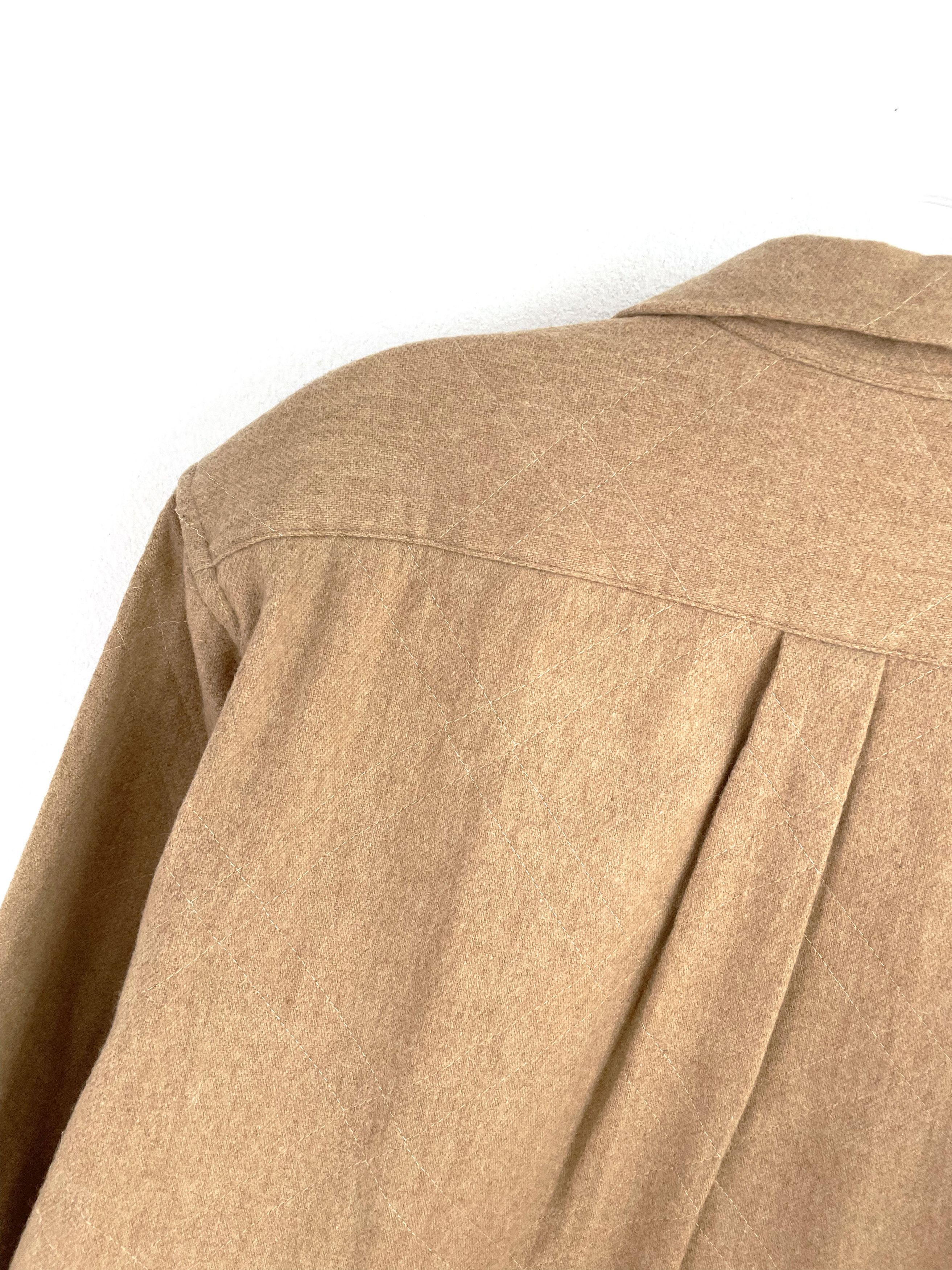 Yohji Yamamoto Quilted Wool Shirt Size US L / EU 52-54 / 3 - 10 Thumbnail