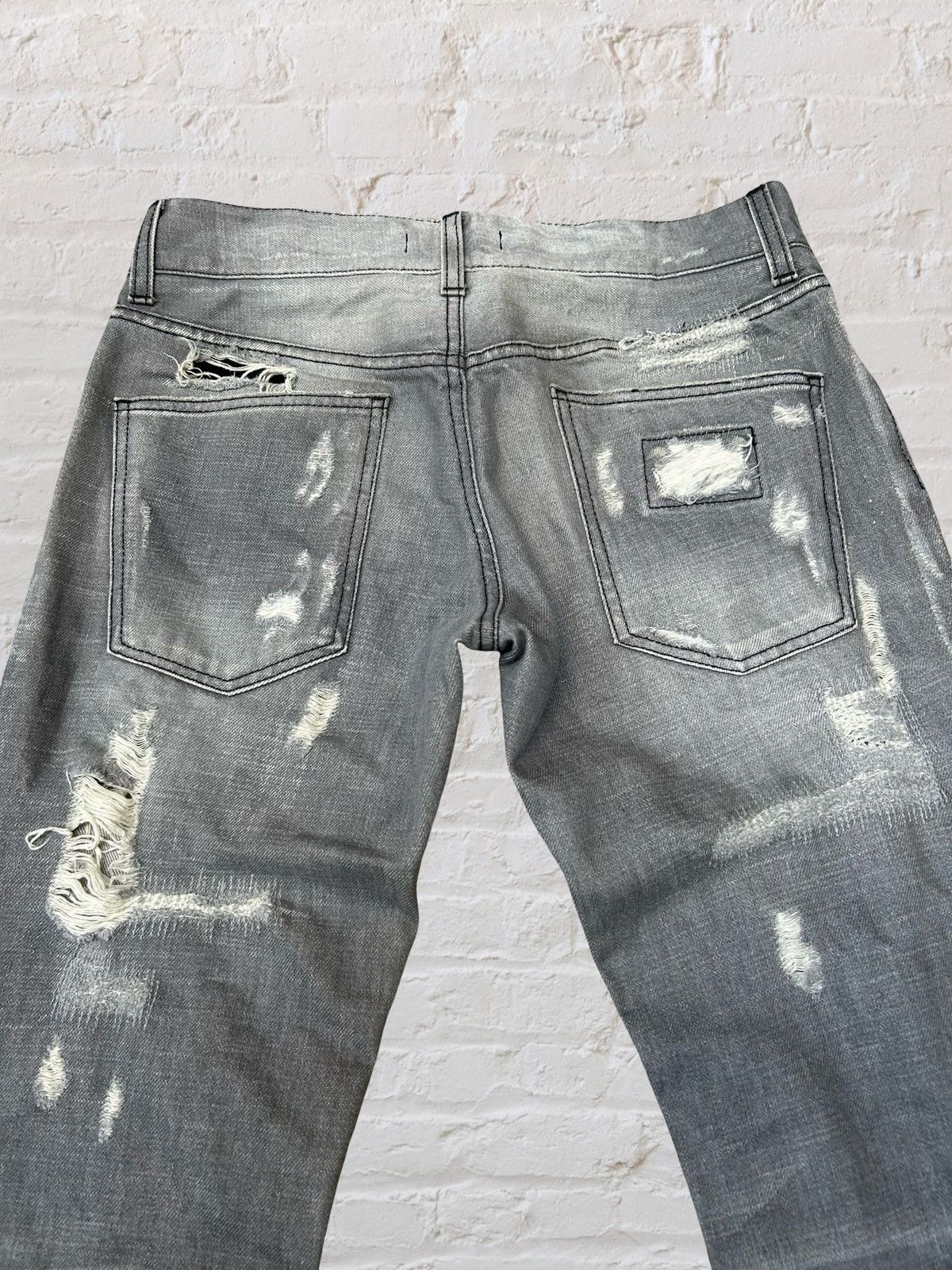 Dolce & Gabbana DOLCE & GABBANA Distressed Crash Denim Pants 44 Size US 44 / EU 60 - 7 Thumbnail