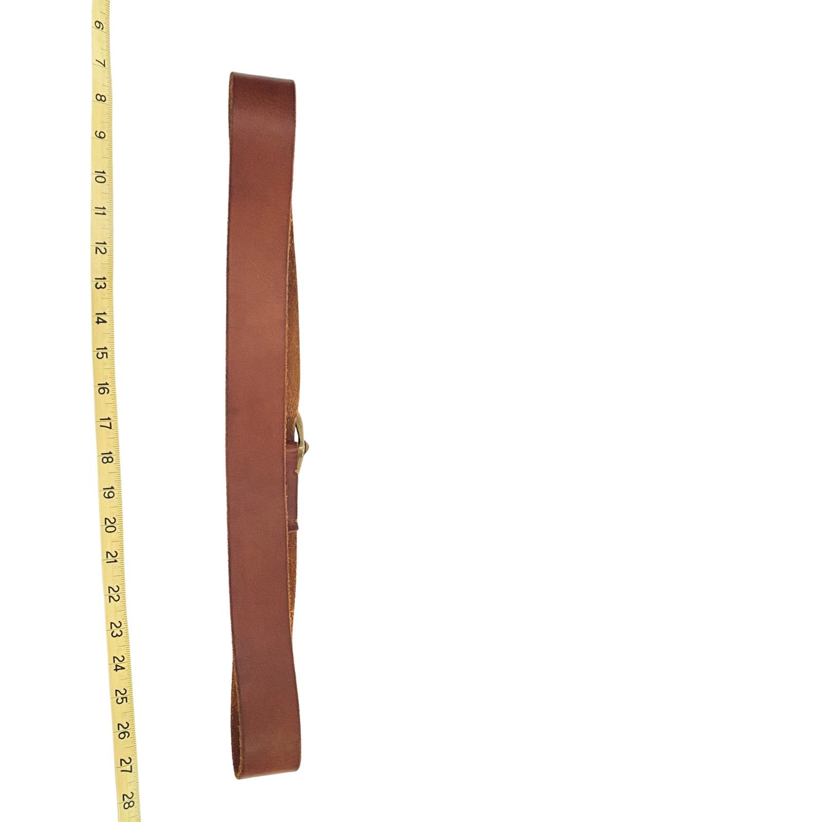 Ralph Lauren Ralph Lauren Tan Leather Belt with Brass Buckle Size 34 Size 34 - 6 Thumbnail