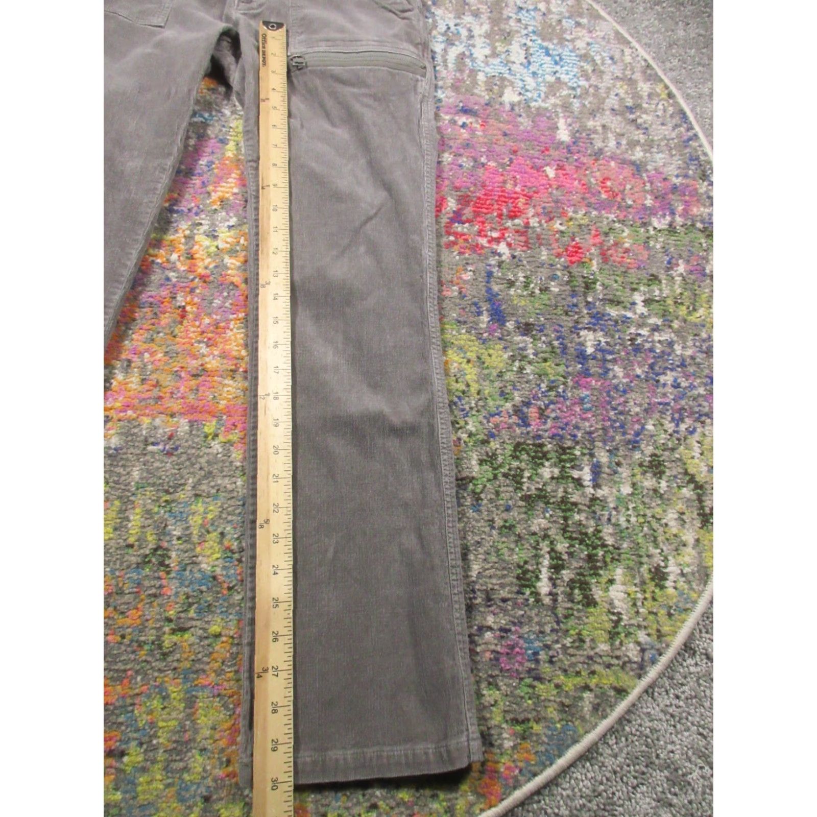 The North Face The North Face Pants Corduroy Women’s 8 Gray Low Rise Hiking Stretch 30x30 Size 30" / US 8 / IT 44 - 4 Thumbnail