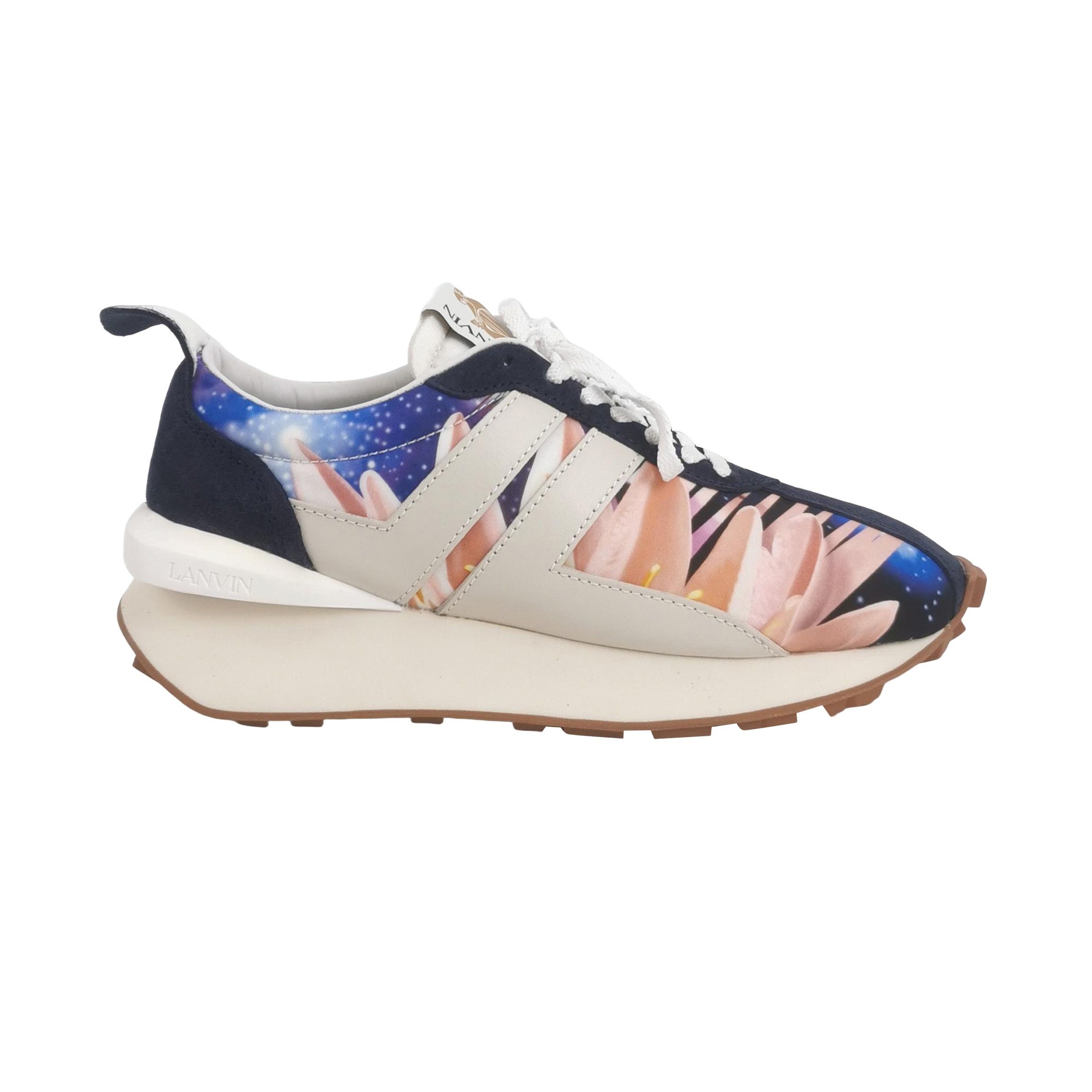 Lanvin Lanvin Galaxy Floral Print Bumper Sneakers Size 40 Size US 7 / EU 40 - 1 Thumbnail