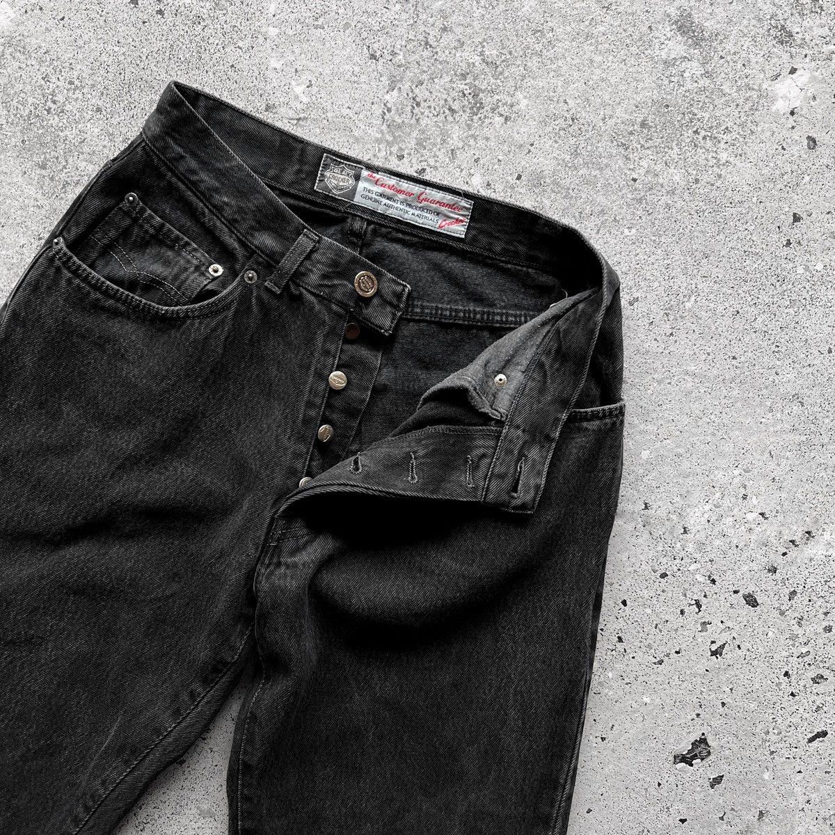 Vintage Crocker Womens Vintage 90s Black Relaxed Fit Y2K Denim Jeans Size 27" / US 4 / IT 40 - 7 Thumbnail