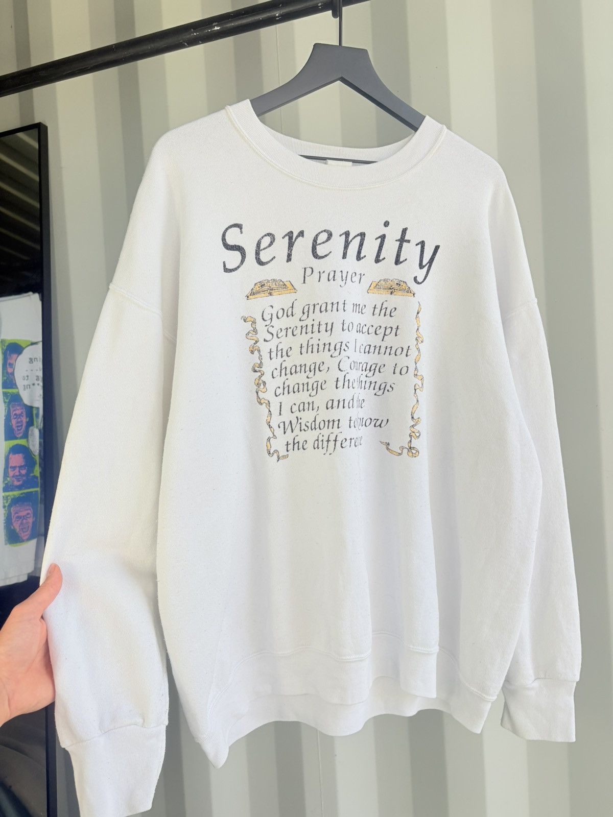 Vintage Serenity Jesus Faded Sweatshirt Distressed ERD Grunge WCC Size US XL / EU 56 / 4 - 1 Thumbnail