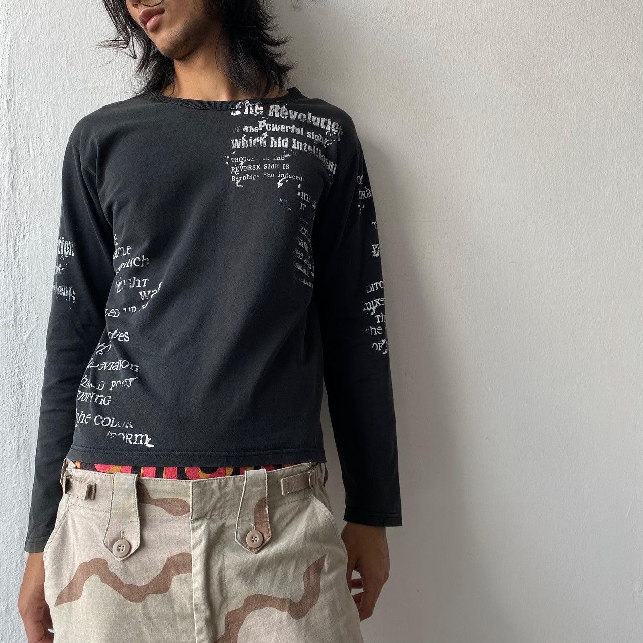 If Six Was Nine × Japanese Brand × Le Grande Bleu (L.G.B.) Bernings Sho Affliction Emo Long Sleeve Size US M / EU 48-50 / 2 - 1 Thumbnail