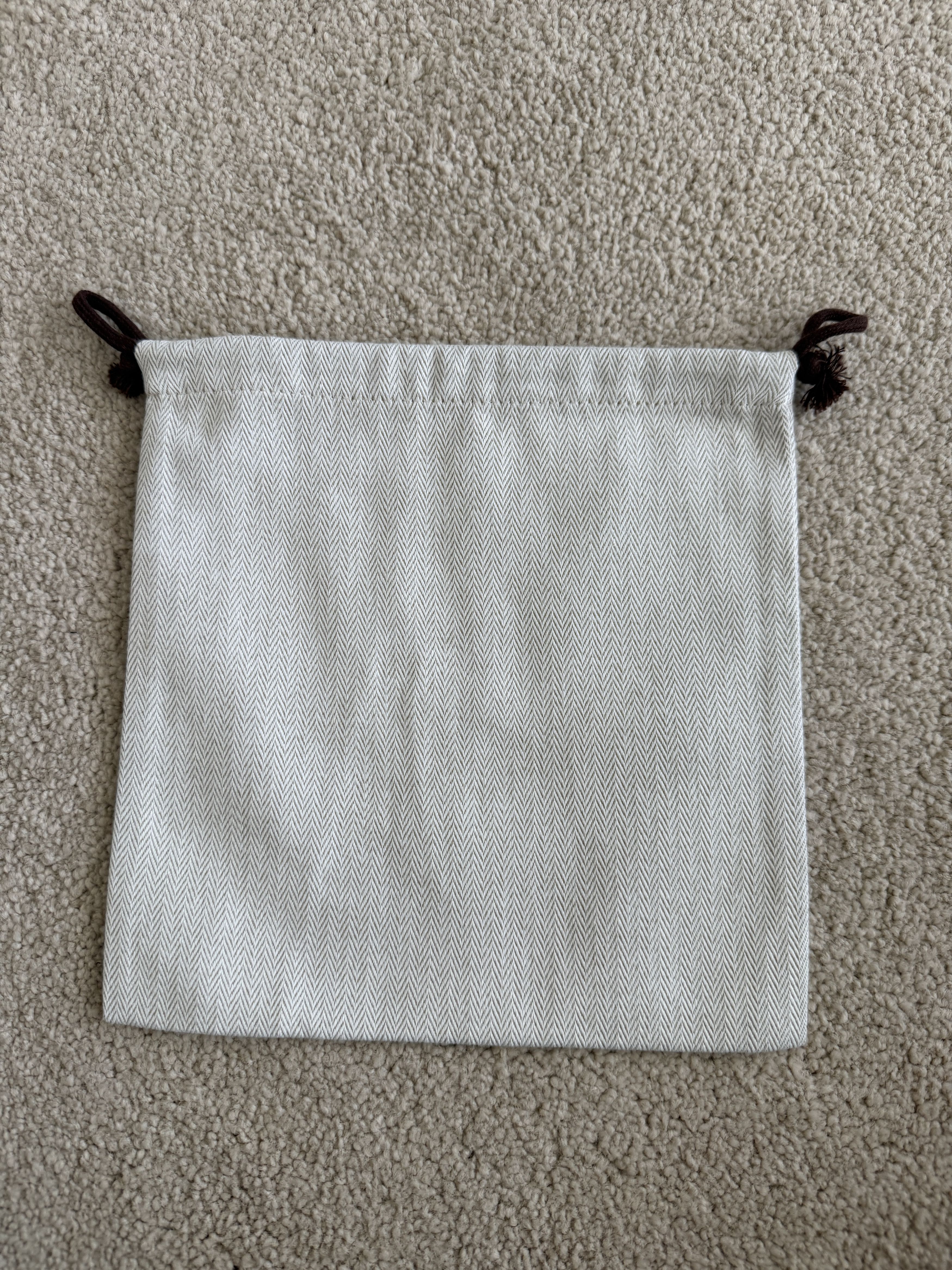 Hermes Authentic Hermes Herringbone Tweed Small Drawstring Dustbag Size ONE SIZE - 3 Thumbnail