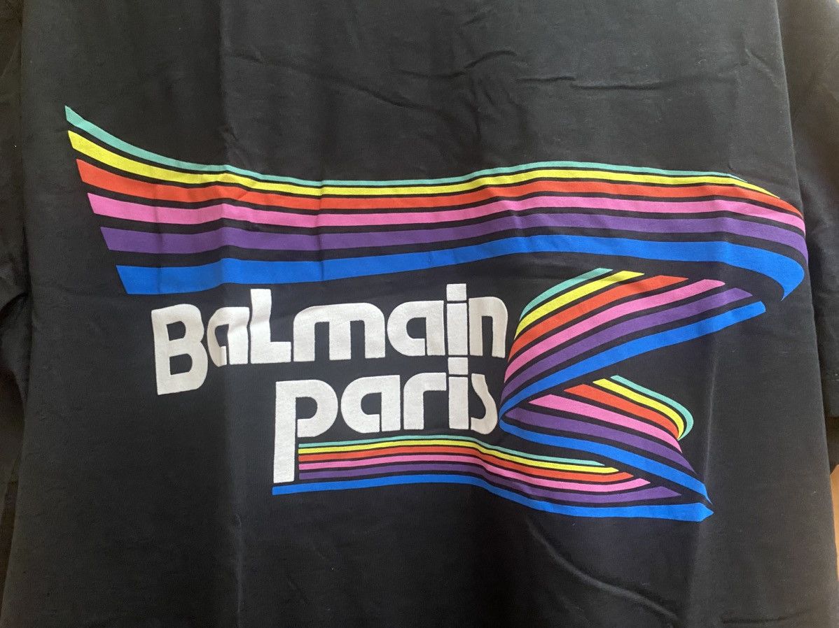 Balmain Balmain Paris Graphic Print Tee BNWT Size US M / EU 48-50 / 2 - 2 Thumbnail